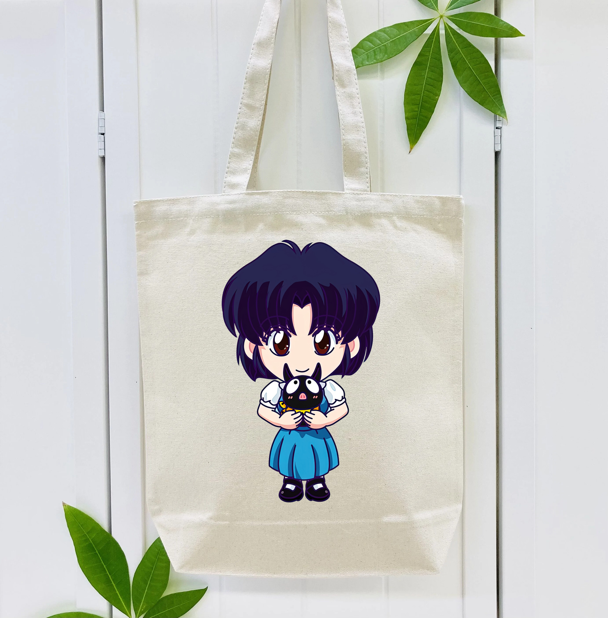 美少女戦士セーラームーン 水野 亜美 みずの あみ Sailor Moon Mizuno Ami 縦型キャンバス生地手提げバッグ　トートバッグ