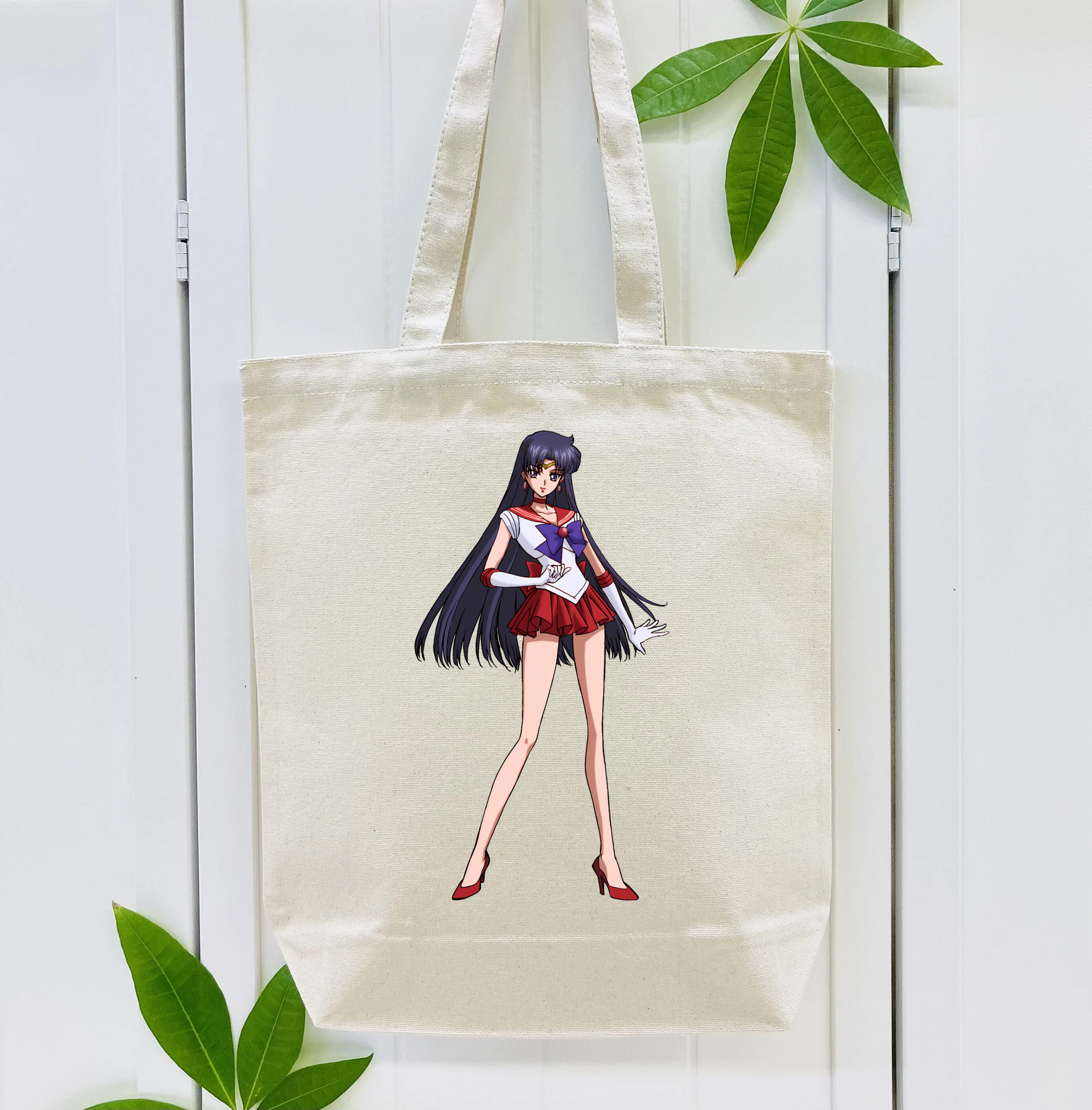 美少女戦士セーラームーン 火野レイ ひの レイ Sailor Moon Hino Rei （セーラーマーズ,Sailor Mars） 縦型キャンバス生地手提げバッグ　トートバッグ