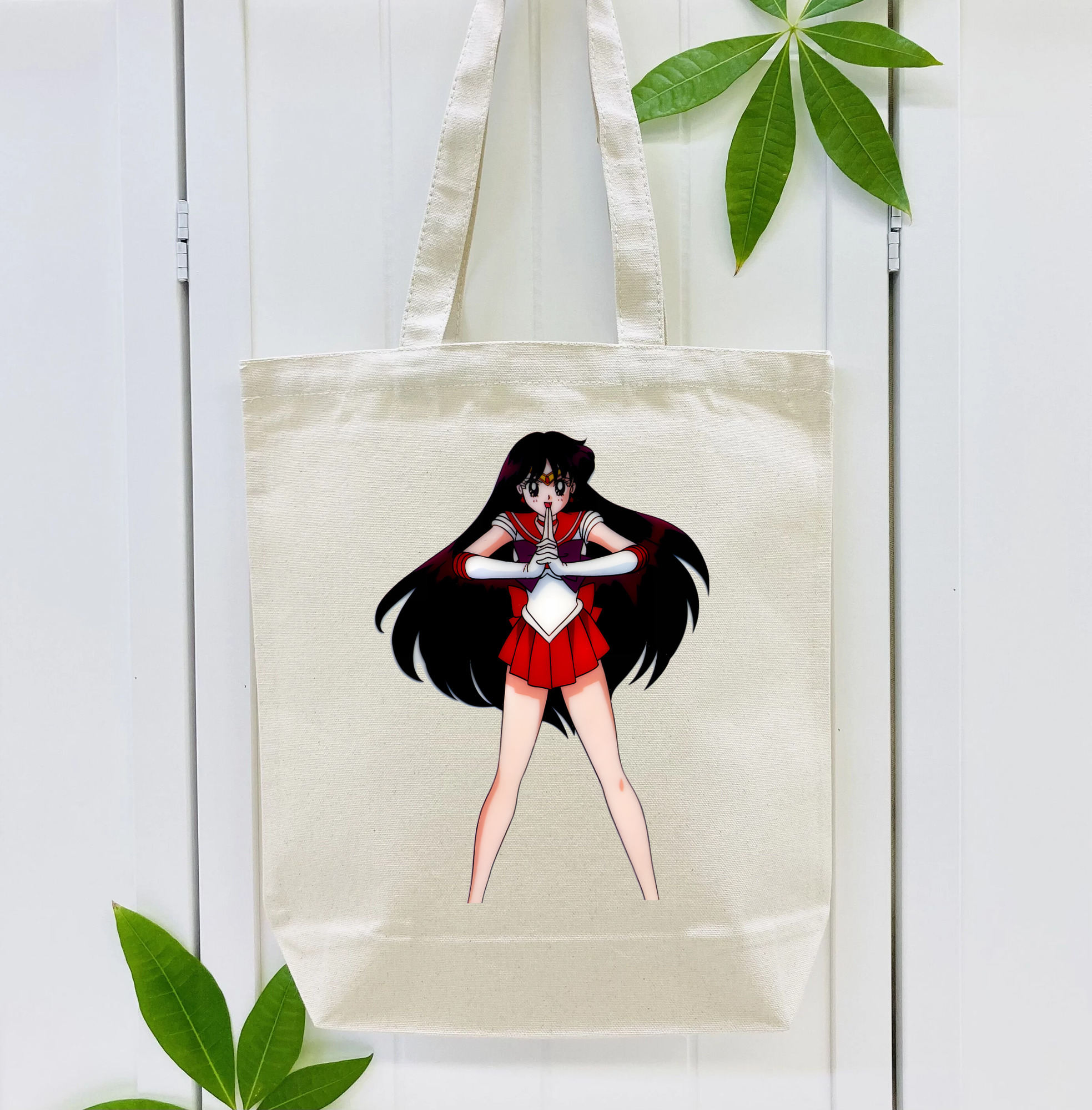 美少女戦士セーラームーン 火野レイ ひの レイ Sailor Moon Hino Rei （セーラーマーズ,Sailor Mars） 縦型キャンバス生地手提げバッグ　トートバッグ