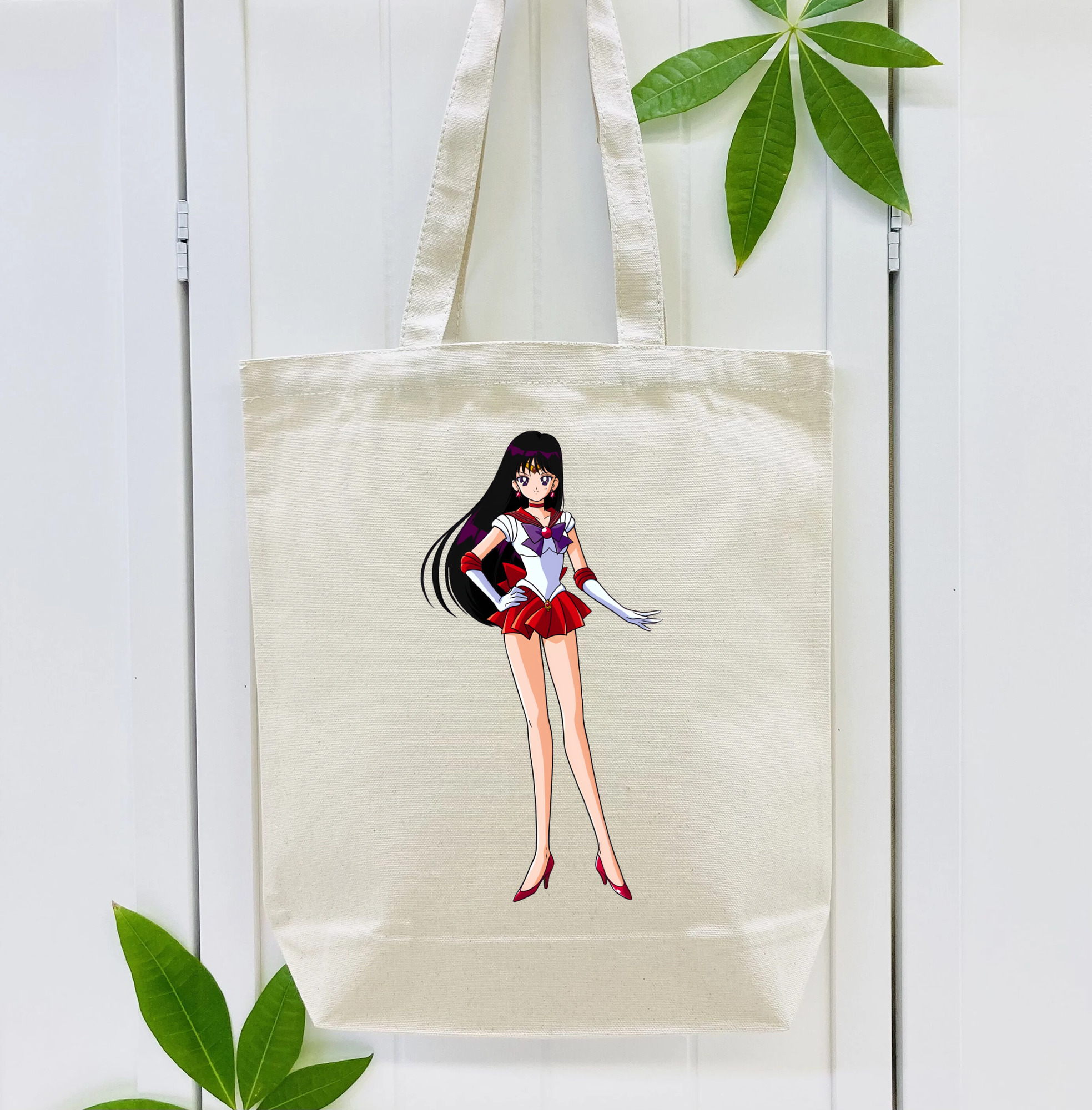 美少女戦士セーラームーン 火野レイ ひの レイ Sailor Moon Hino Rei （セーラーマーズ,Sailor Mars） 縦型キャンバス生地手提げバッグ　トートバッグ