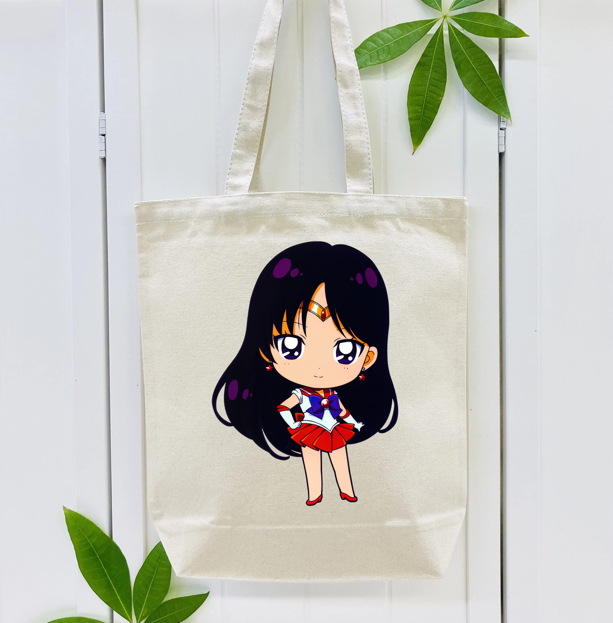 美少女戦士セーラームーン 火野レイ ひの レイ Sailor Moon Hino Rei （セーラーマーズ,Sailor Mars） 縦型キャンバス生地手提げバッグ　トートバッグ