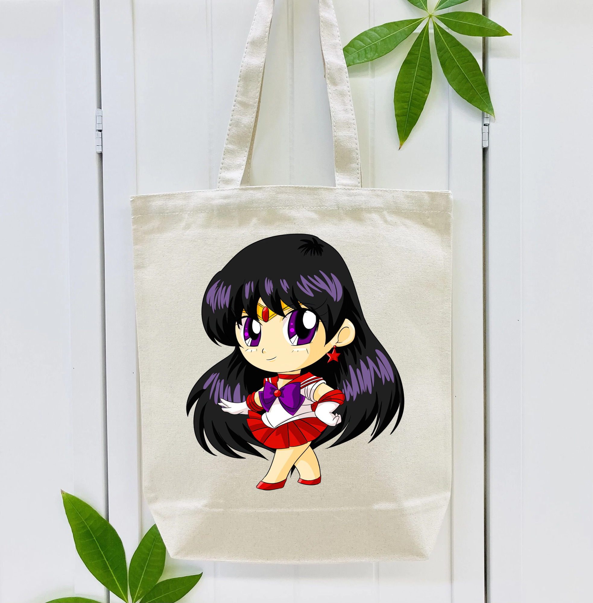 美少女戦士セーラームーン 火野レイ ひの レイ Sailor Moon Hino Rei （セーラーマーズ,Sailor Mars） 縦型キャンバス生地手提げバッグ　トートバッグ