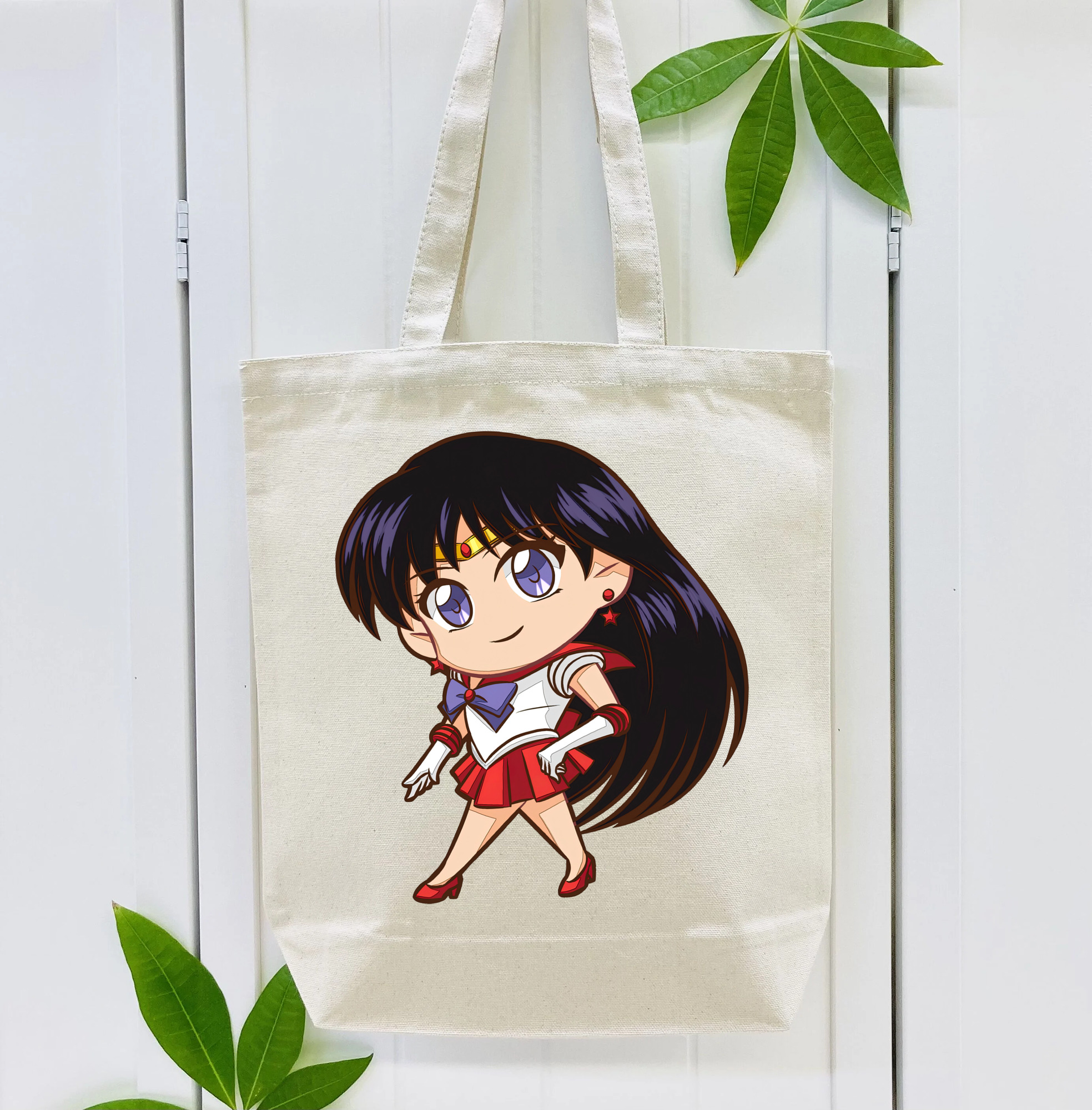 美少女戦士セーラームーン 火野レイ ひの レイ Sailor Moon Hino Rei （セーラーマーズ,Sailor Mars） 縦型キャンバス生地手提げバッグ　トートバッグ