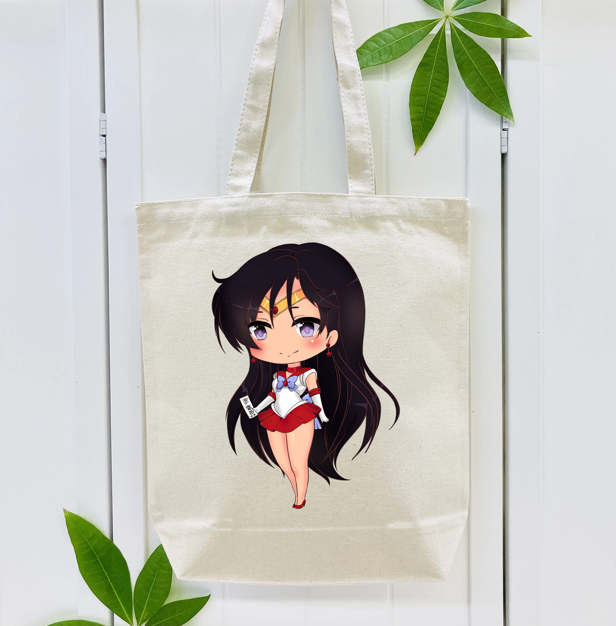 美少女戦士セーラームーン 火野レイ ひの レイ Sailor Moon Hino Rei （セーラーマーズ,Sailor Mars） 縦型キャンバス生地手提げバッグ　トートバッグ