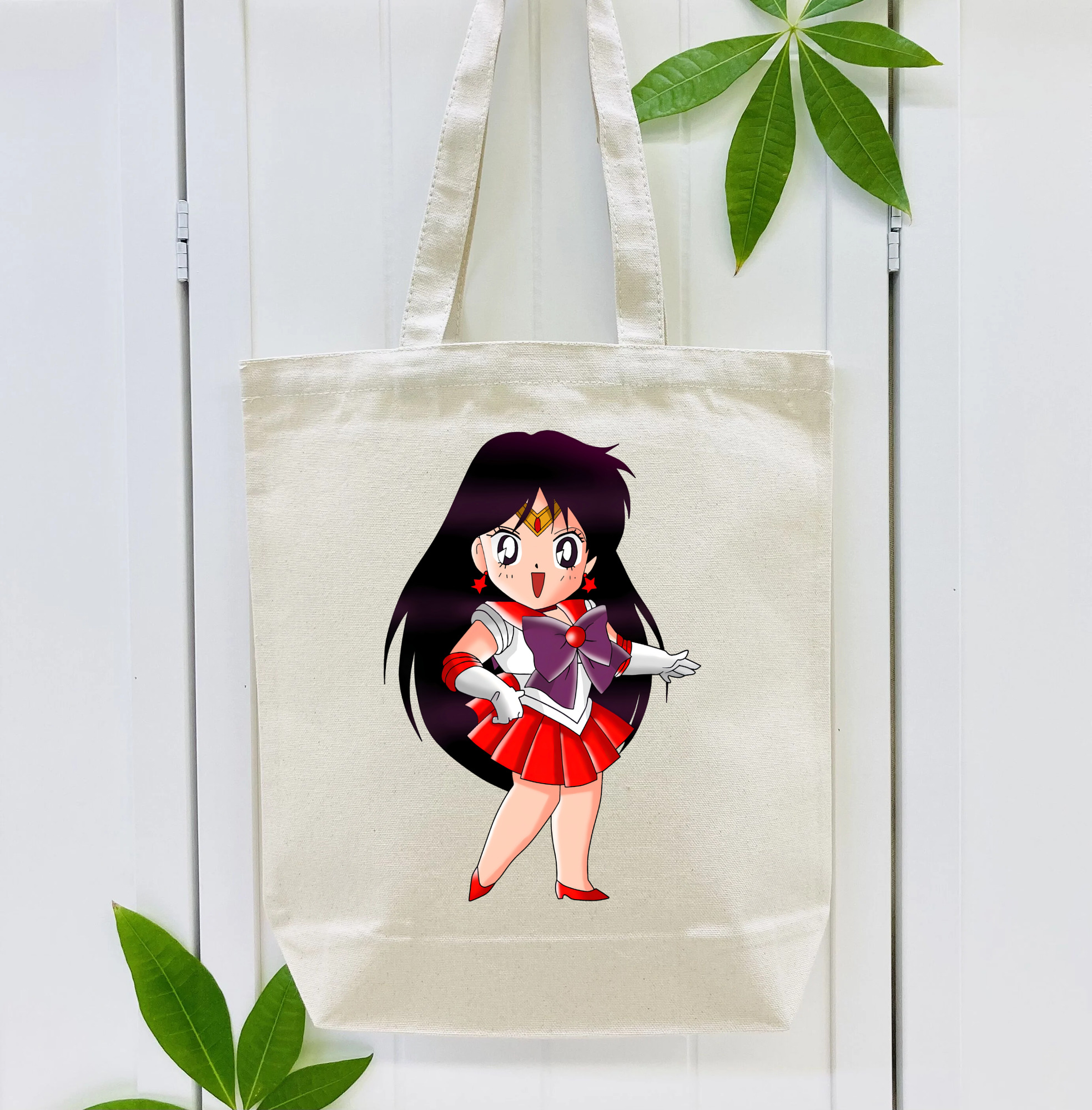 美少女戦士セーラームーン 火野レイ ひの レイ Sailor Moon Hino Rei （セーラーマーズ,Sailor Mars） 縦型キャンバス生地手提げバッグ　トートバッグ