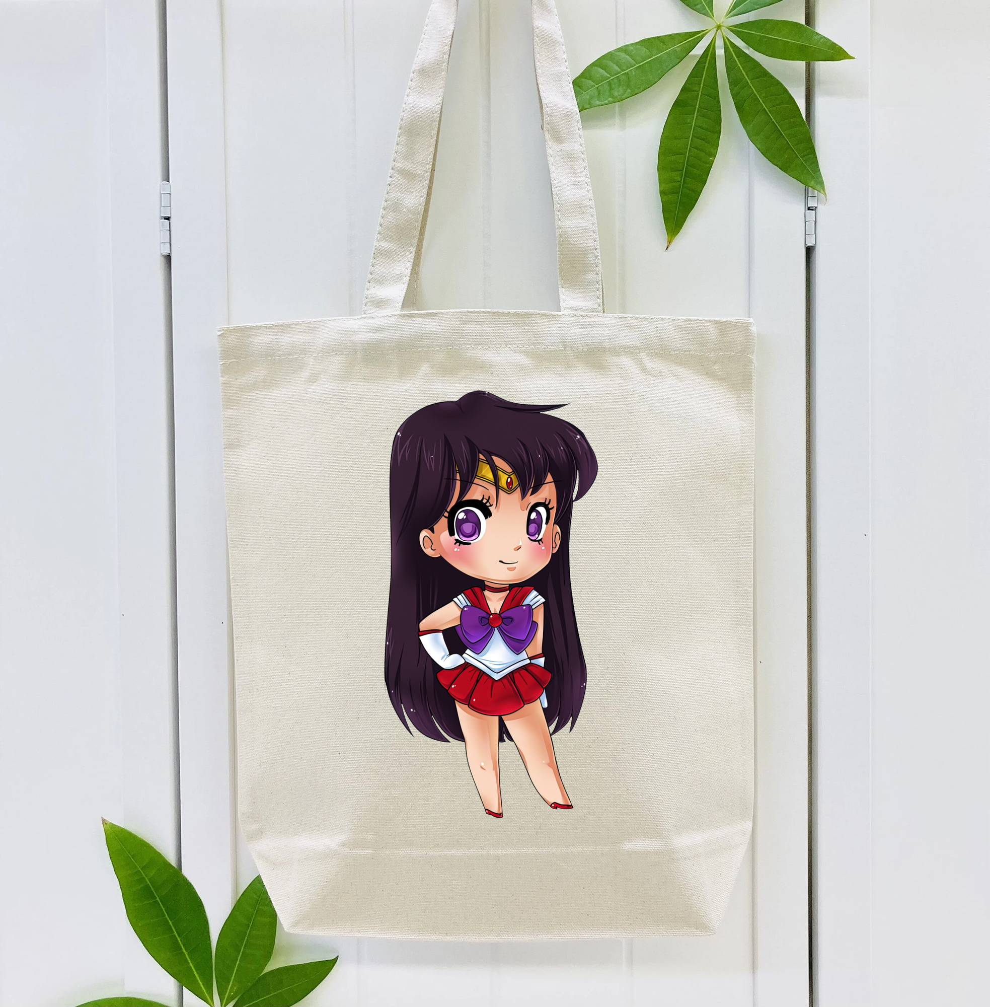 美少女戦士セーラームーン 火野レイ ひの レイ Sailor Moon Hino Rei （セーラーマーズ,Sailor Mars） 縦型キャンバス生地手提げバッグ　トートバッグ