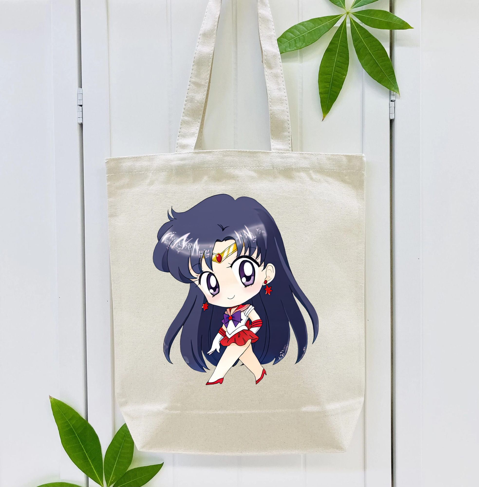美少女戦士セーラームーン 火野レイ ひの レイ Sailor Moon Hino Rei （セーラーマーズ,Sailor Mars） 縦型キャンバス生地手提げバッグ　トートバッグ