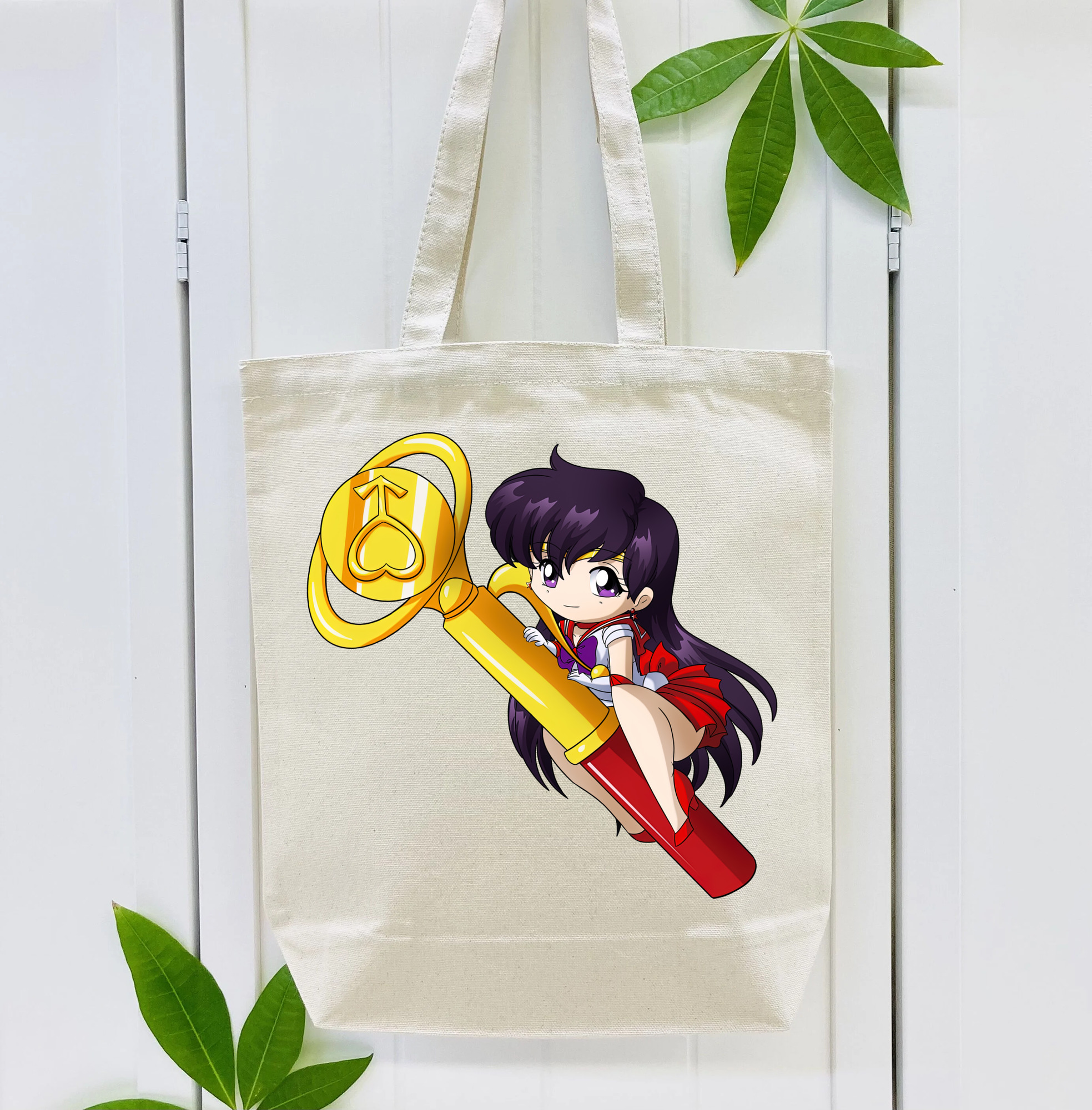 美少女戦士セーラームーン 火野レイ ひの レイ Sailor Moon Hino Rei （セーラーマーズ,Sailor Mars） 縦型キャンバス生地手提げバッグ　トートバッグ