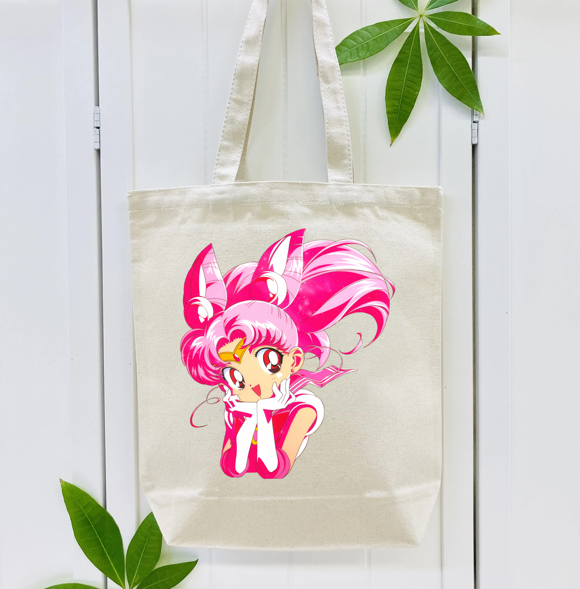 美少女戦士セーラームーン ちびうさ Sailor Moon Chibiusa Tsukino Usagi Small Lady Serenity 縦型キャンバス生地手提げバッグ　トートバッグ