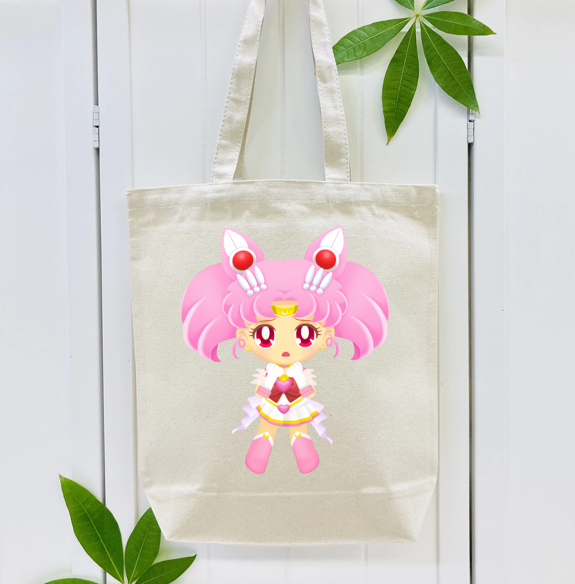 美少女戦士セーラームーン ちびうさ Sailor Moon Chibiusa Tsukino Usagi Small Lady Serenity 縦型キャンバス生地手提げバッグ　トートバッグ