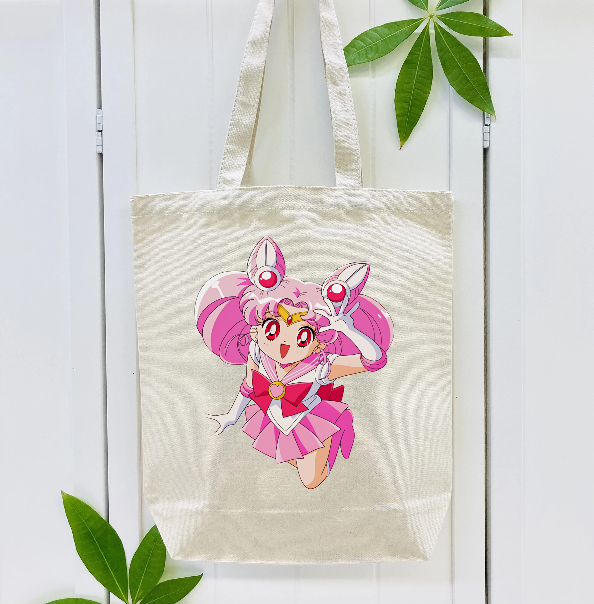 美少女戦士セーラームーン ちびうさ Sailor Moon Chibiusa Tsukino Usagi Small Lady Serenity 縦型キャンバス生地手提げバッグ　トートバッグ