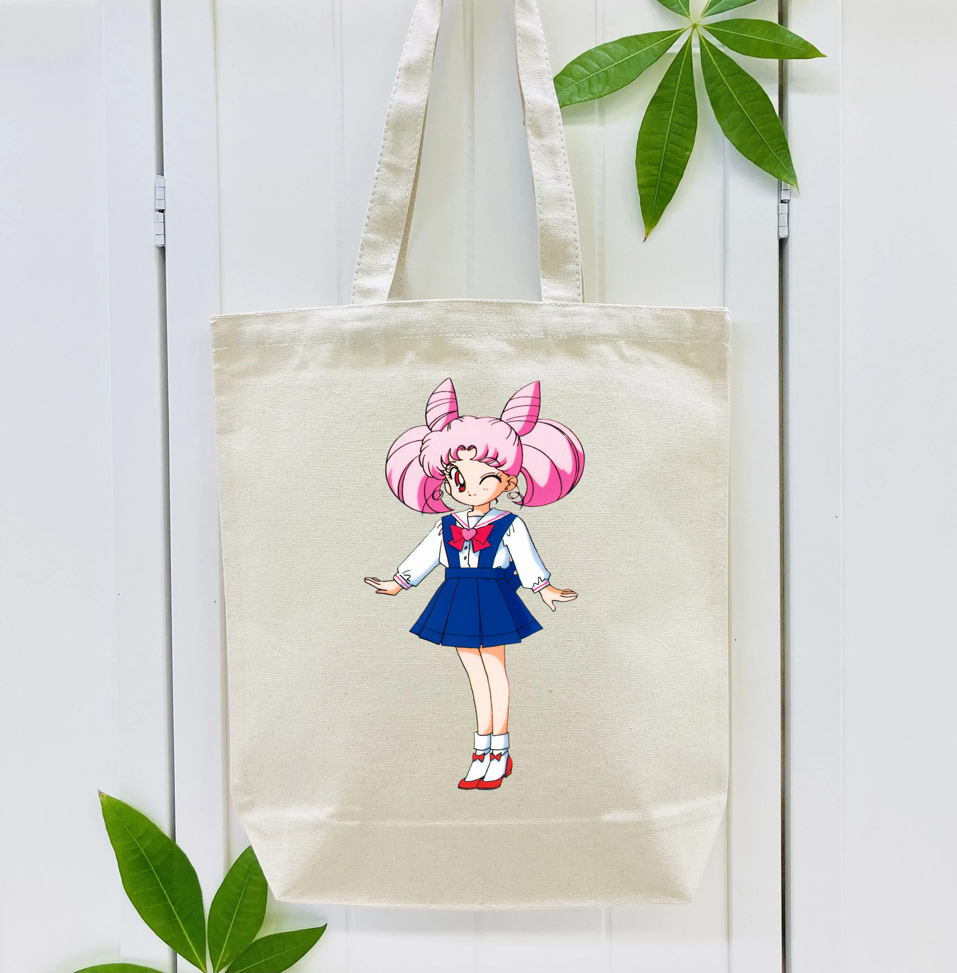 美少女戦士セーラームーン ちびうさ Sailor Moon Chibiusa Tsukino Usagi Small Lady Serenity 縦型キャンバス生地手提げバッグ　トートバッグ