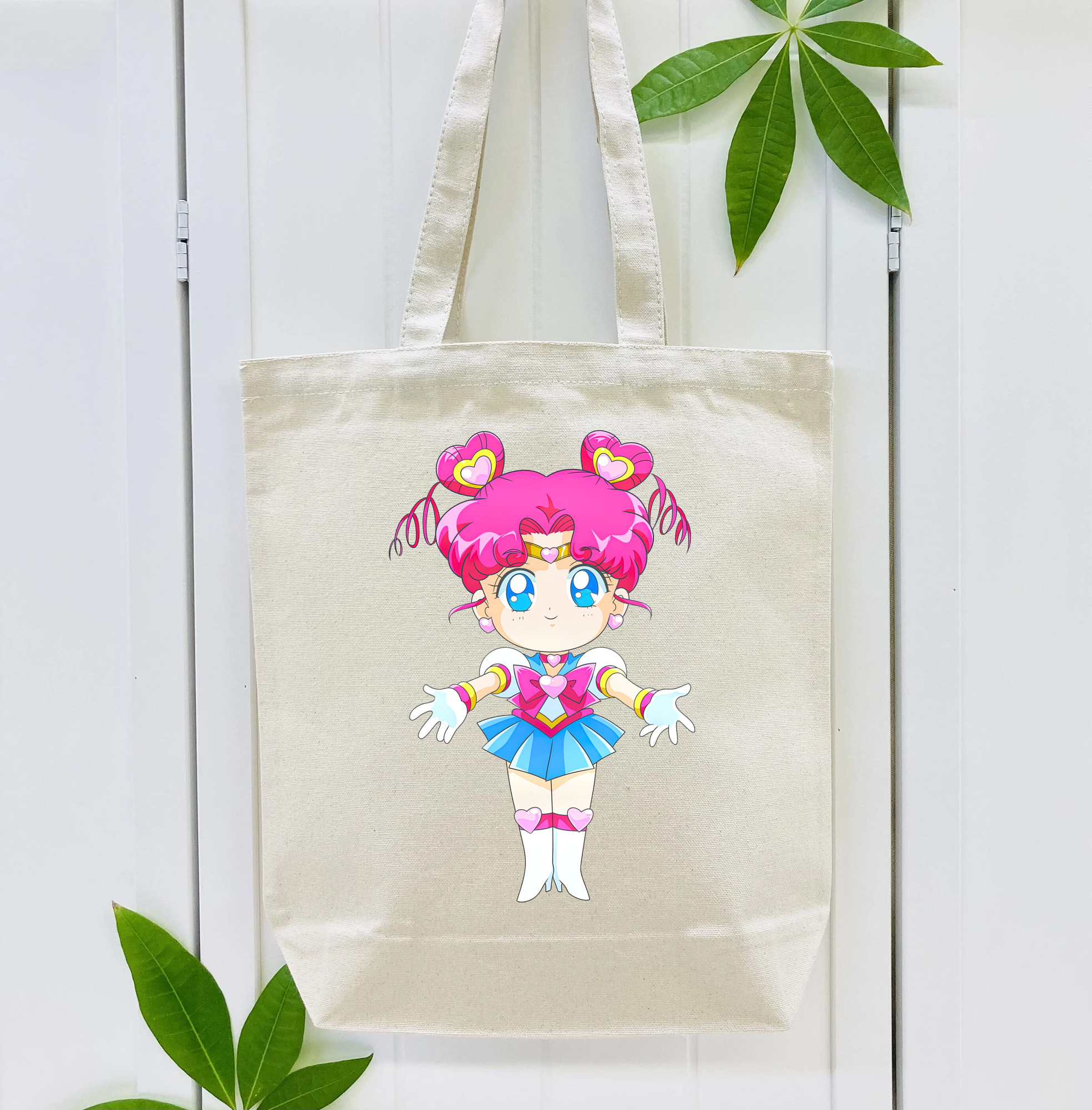 美少女戦士セーラームーン ちびうさ Sailor Moon Chibiusa Tsukino Usagi Small Lady Serenity 縦型キャンバス生地手提げバッグ　トートバッグ