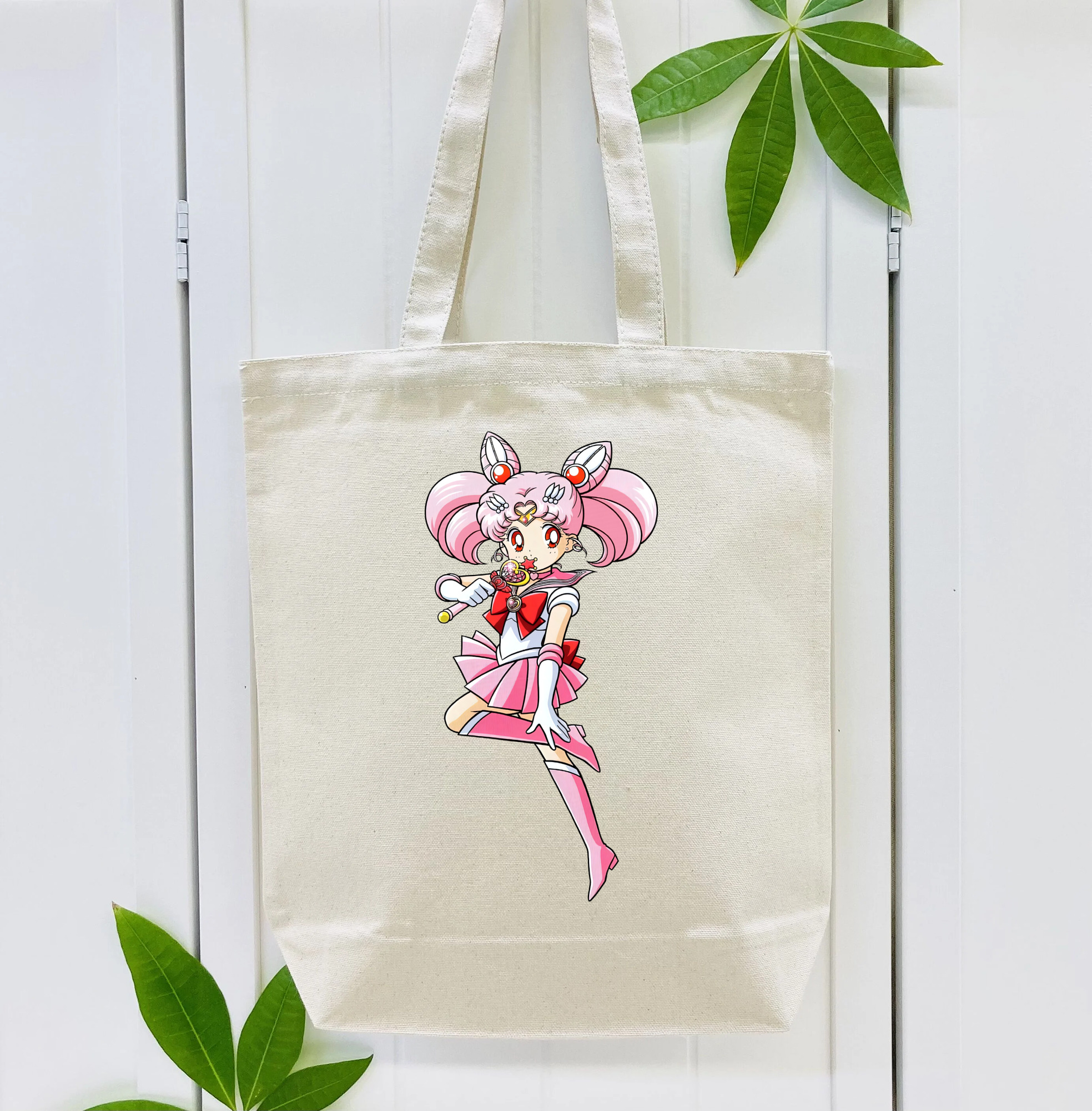美少女戦士セーラームーン ちびうさ Sailor Moon Chibiusa Tsukino Usagi Small Lady Serenity 縦型キャンバス生地手提げバッグ　トートバッグ