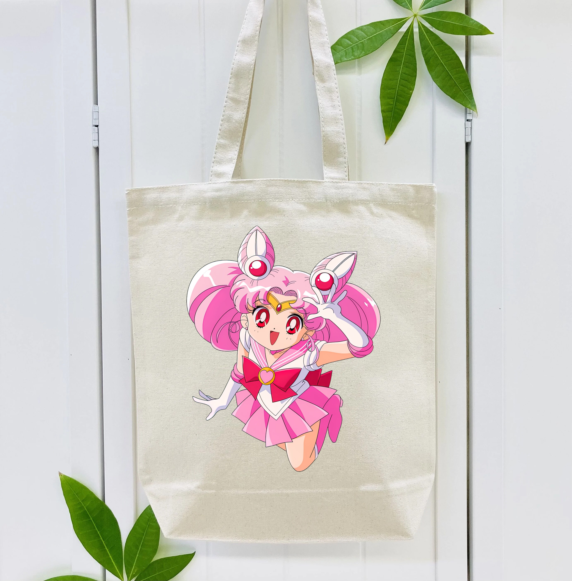 美少女戦士セーラームーン ちびうさ Sailor Moon Chibiusa Tsukino Usagi Small Lady Serenity 縦型キャンバス生地手提げバッグ　トートバッグ