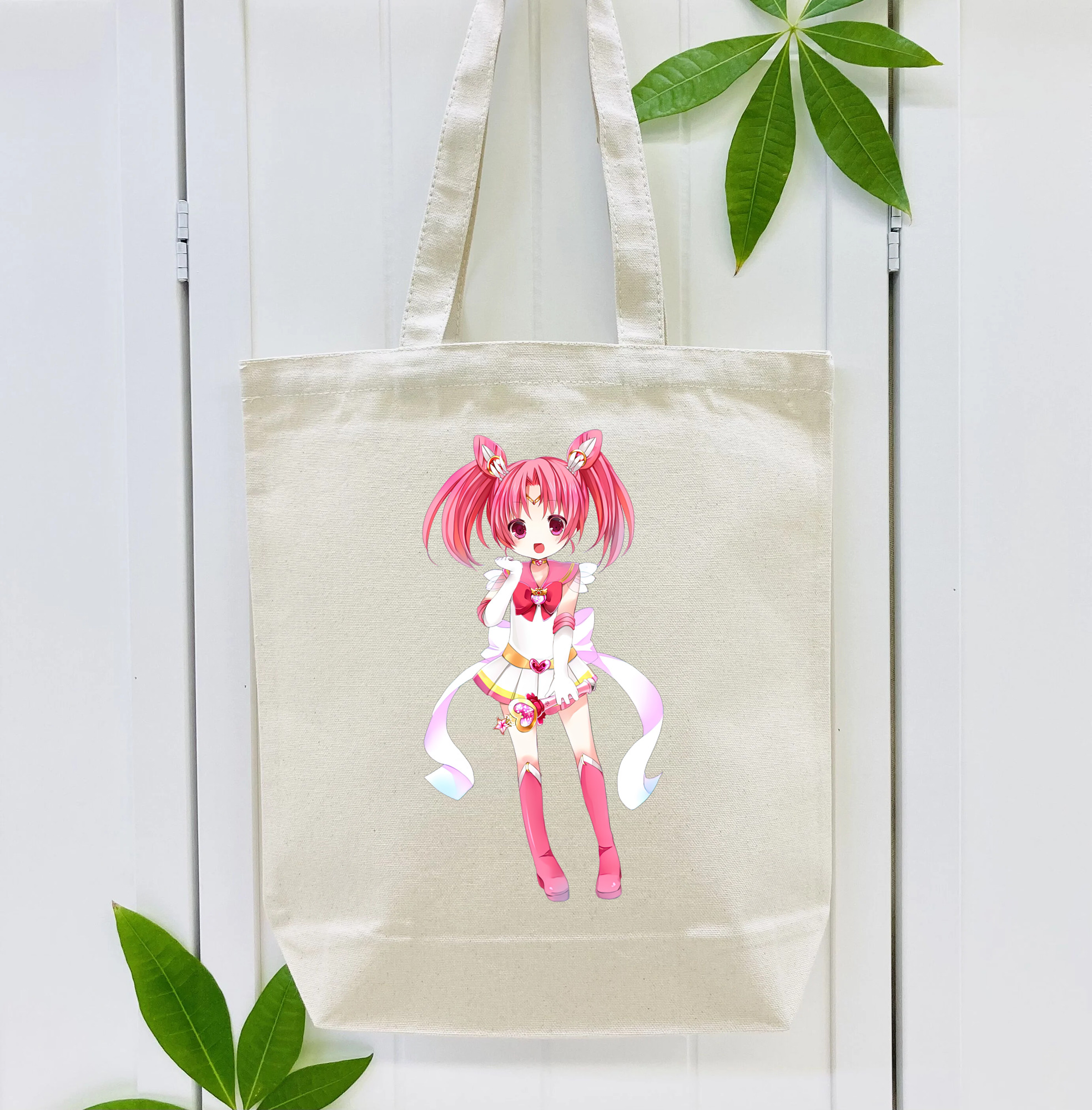 美少女戦士セーラームーン ちびうさ Sailor Moon Chibiusa Tsukino Usagi Small Lady Serenity 縦型キャンバス生地手提げバッグ　トートバッグ