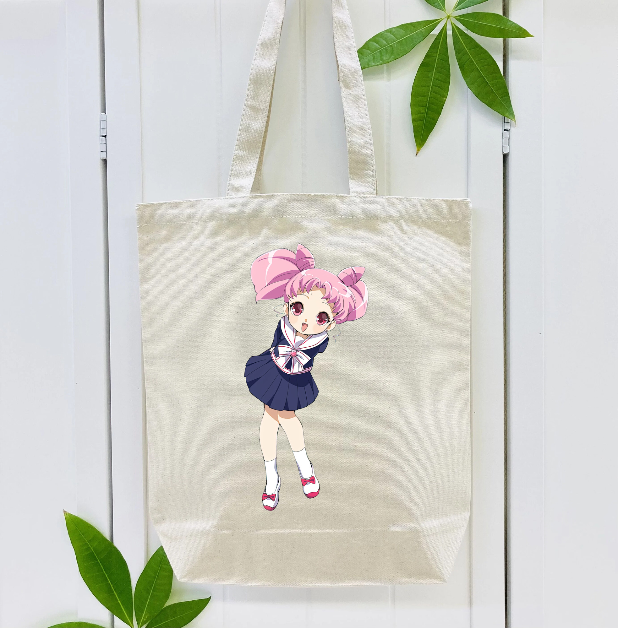美少女戦士セーラームーン ちびうさ Sailor Moon Chibiusa Tsukino Usagi Small Lady Serenity 縦型キャンバス生地手提げバッグ　トートバッグ
