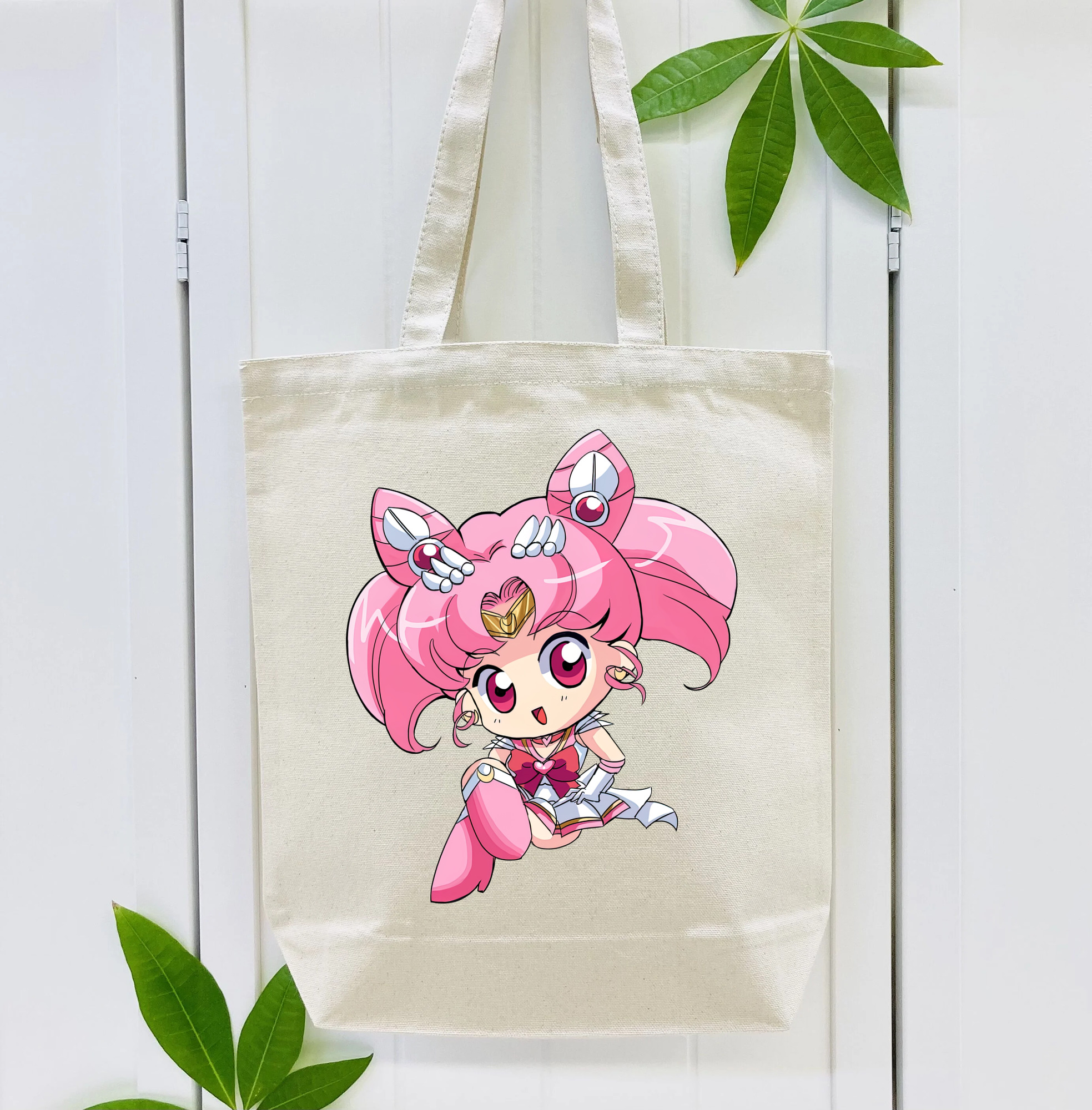 美少女戦士セーラームーン ちびうさ Sailor Moon Chibiusa Tsukino Usagi Small Lady Serenity 縦型キャンバス生地手提げバッグ　トートバッグ