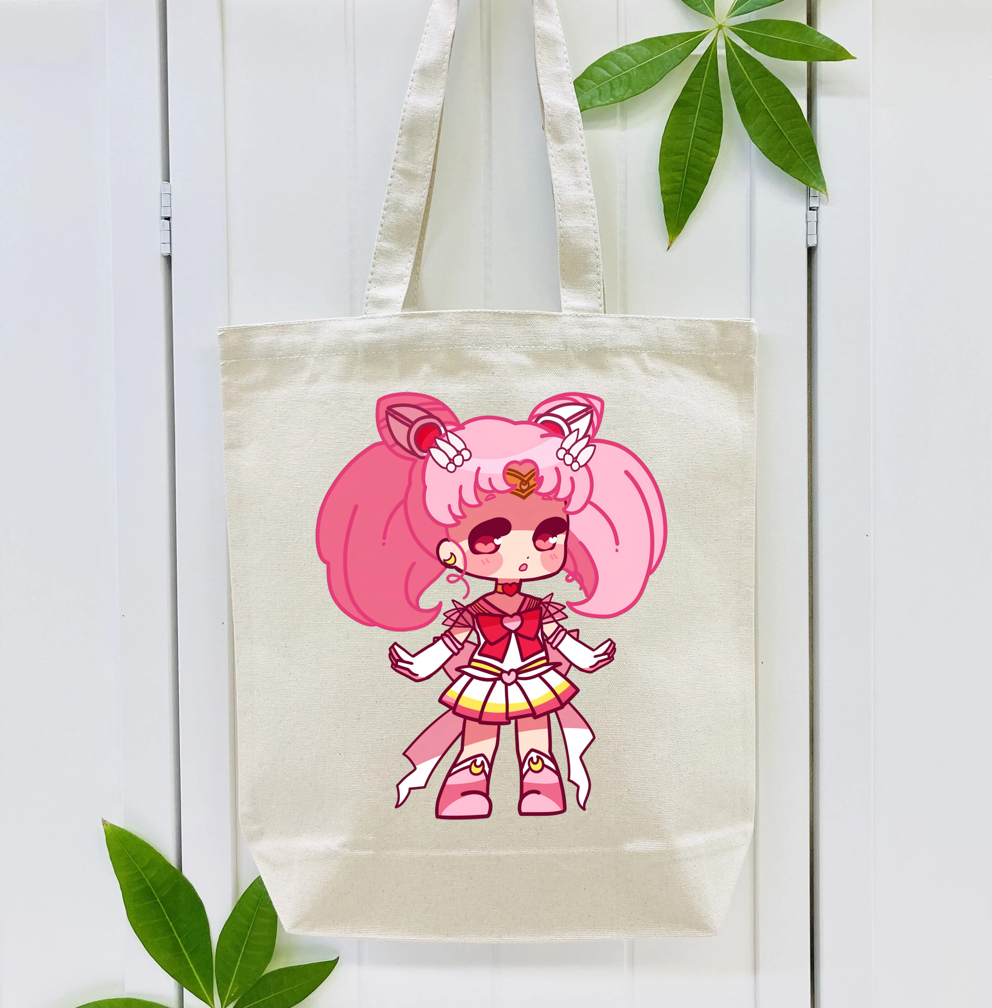 美少女戦士セーラームーン ちびうさ Sailor Moon Chibiusa Tsukino Usagi Small Lady Serenity 縦型キャンバス生地手提げバッグ　トートバッグ