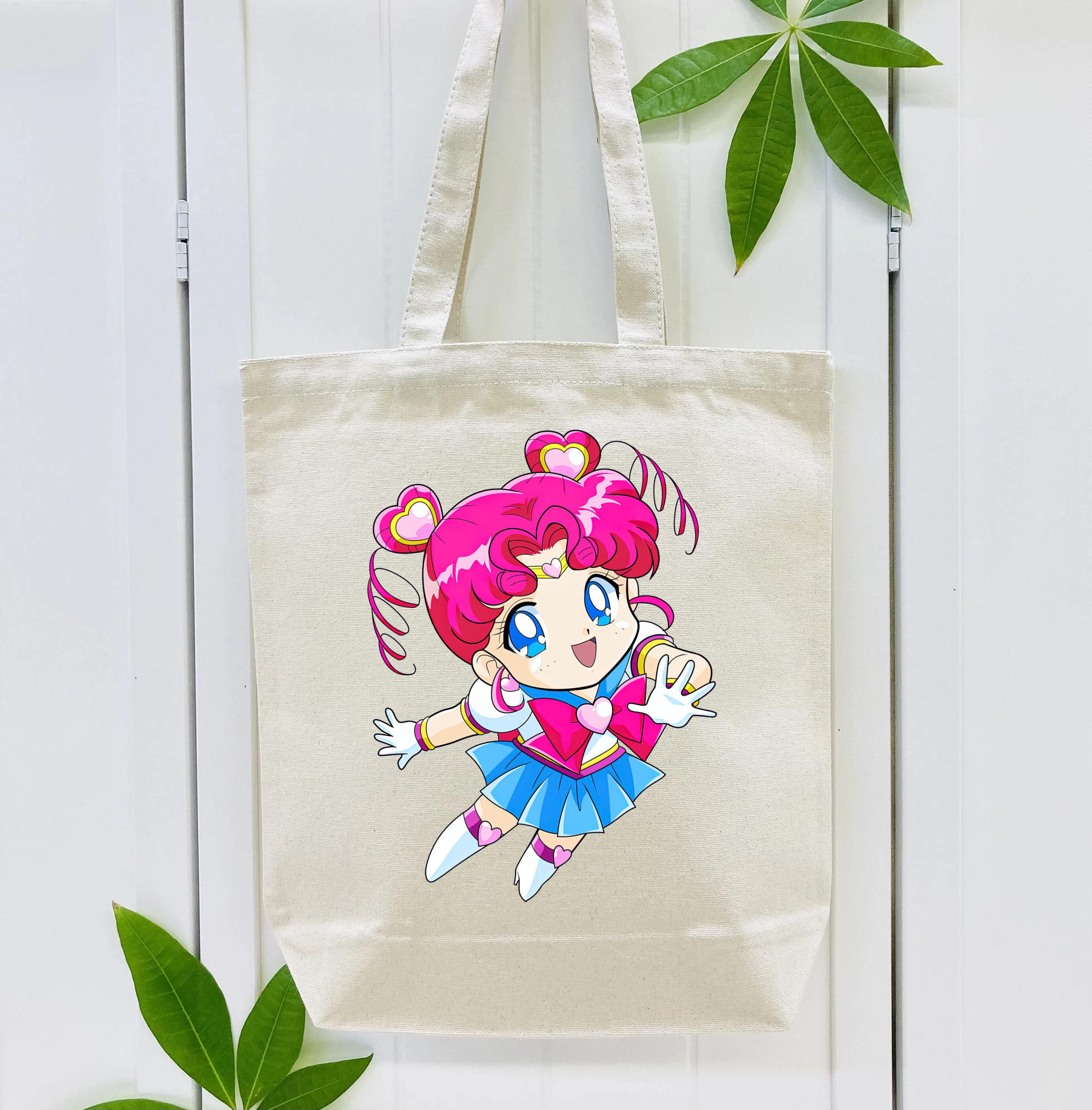 美少女戦士セーラームーン ちびうさ Sailor Moon Chibiusa Tsukino Usagi Small Lady Serenity 縦型キャンバス生地手提げバッグ　トートバッグ
