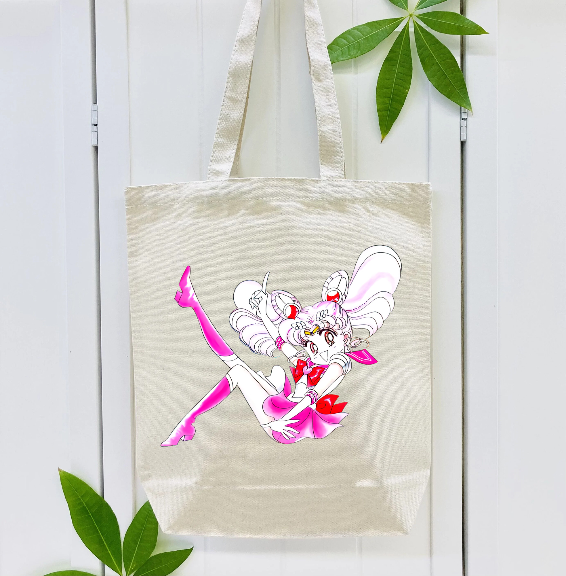 美少女戦士セーラームーン ちびうさ Sailor Moon Chibiusa Tsukino Usagi Small Lady Serenity 縦型キャンバス生地手提げバッグ　トートバッグ