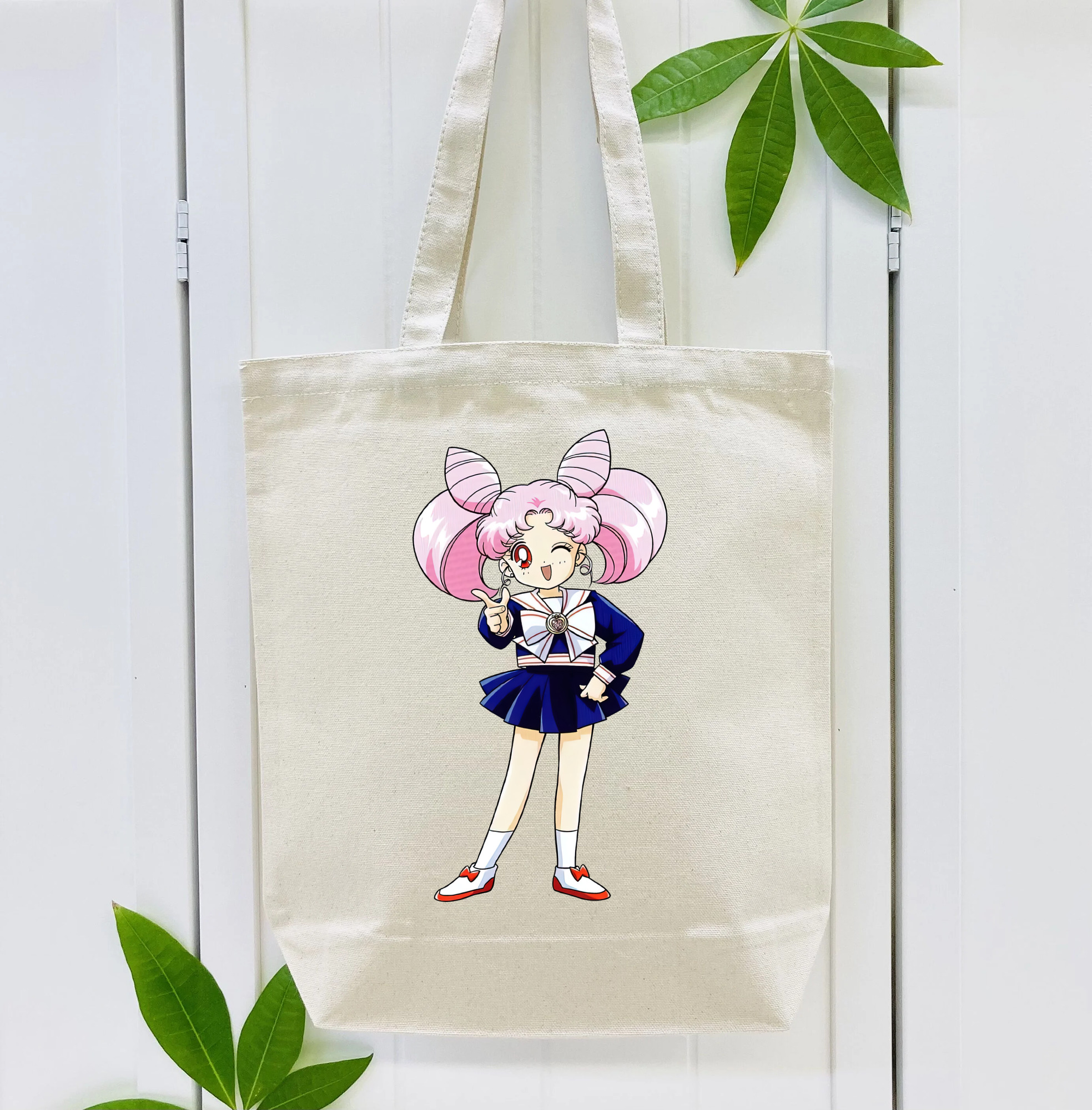 美少女戦士セーラームーン ちびうさ Sailor Moon Chibiusa Tsukino Usagi Small Lady Serenity 縦型キャンバス生地手提げバッグ　トートバッグ