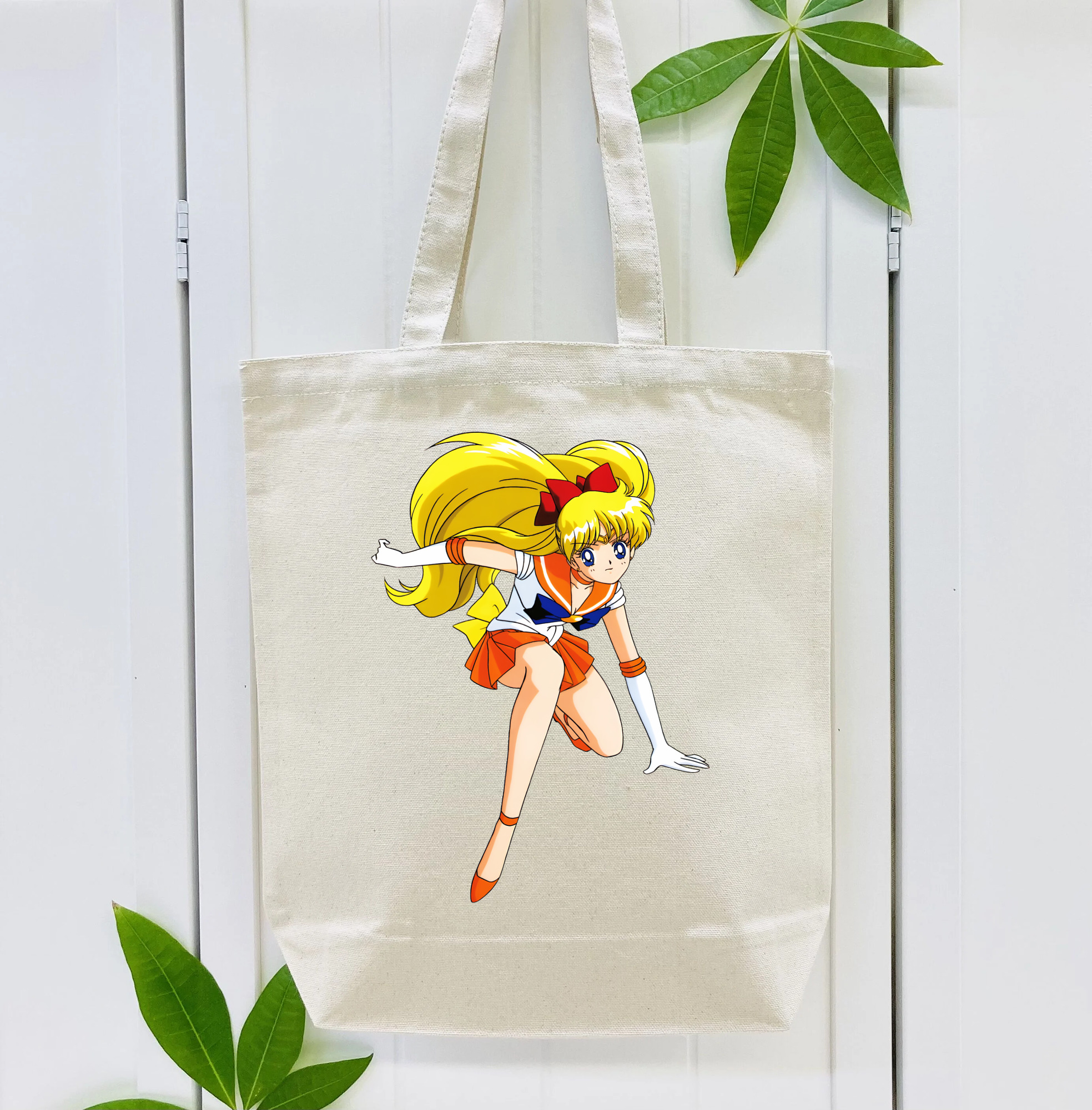 美少女戦士セーラームーン 愛野 美奈子 あいの みなこ Sailor Moon Aino Minako 縦型キャンバス生地手提げバッグ　トートバッグ
