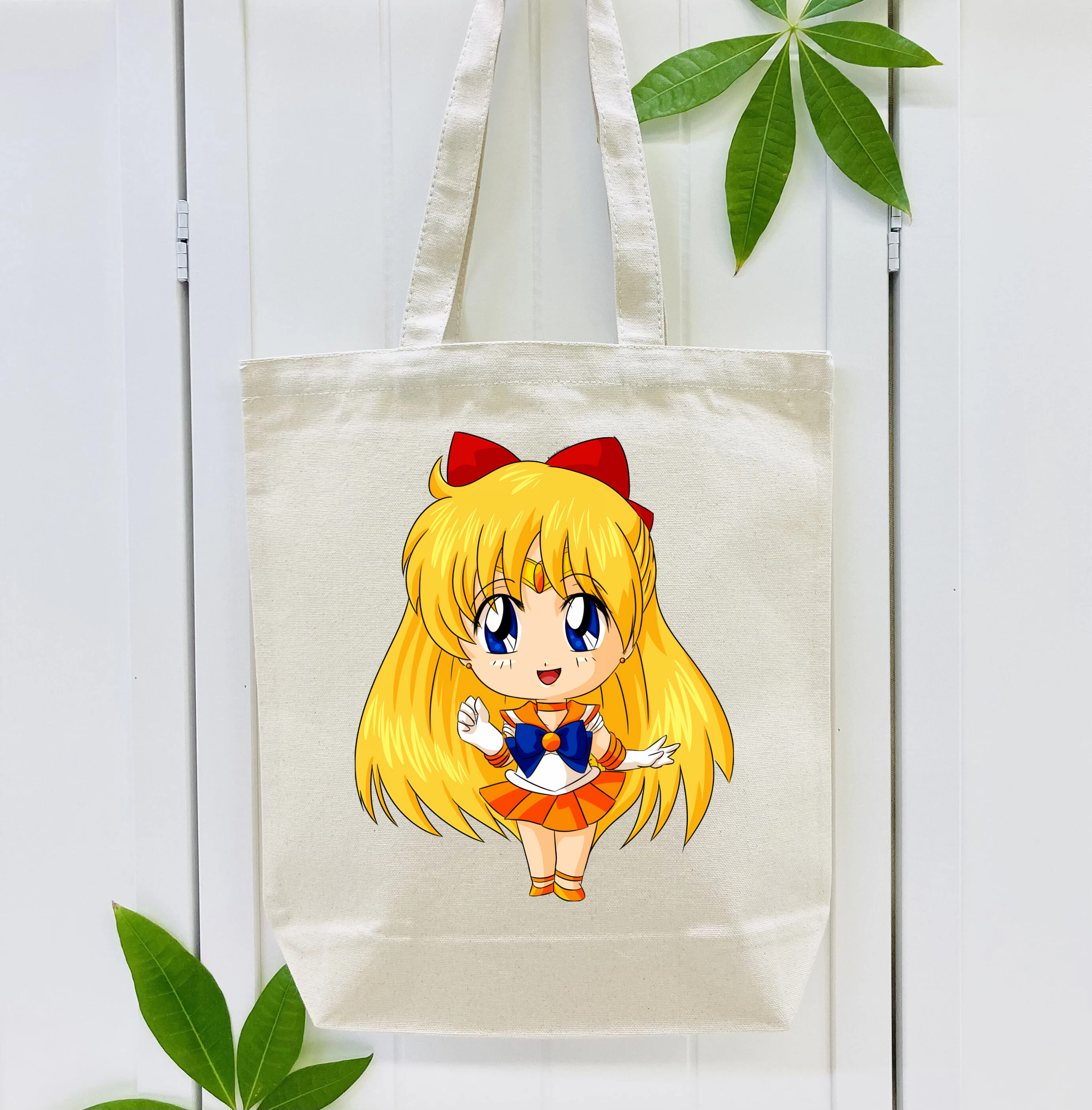 美少女戦士セーラームーン 愛野 美奈子 あいの みなこ Sailor Moon Aino Minako 縦型キャンバス生地手提げバッグ　トートバッグ