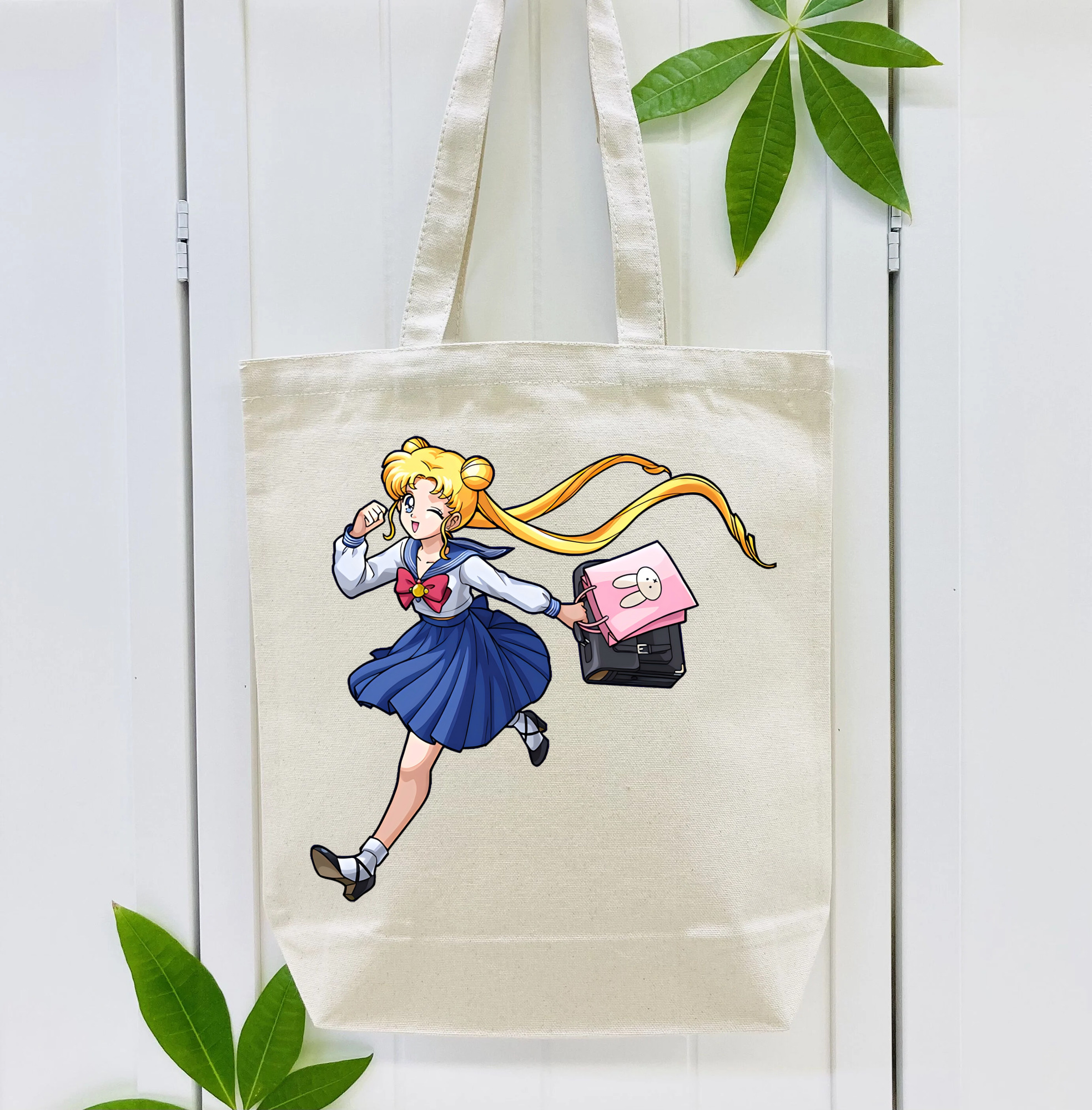 美少女戦士セーラームーン 愛野 美奈子 あいの みなこ Sailor Moon Aino Minako 縦型キャンバス生地手提げバッグ　トートバッグ