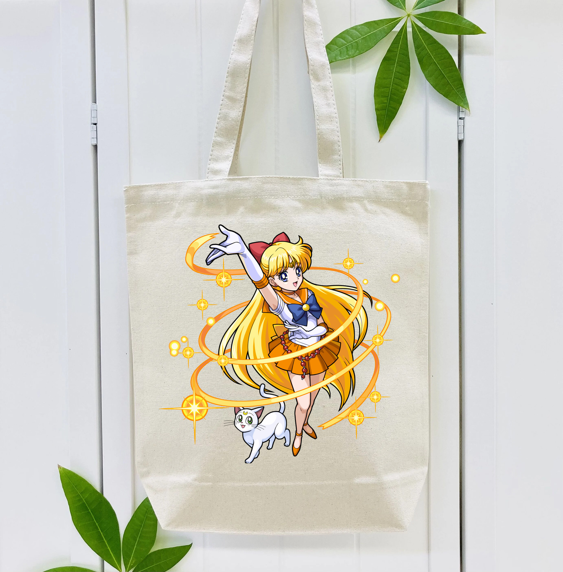 美少女戦士セーラームーン 愛野 美奈子 あいの みなこ Sailor Moon Aino Minako 縦型キャンバス生地手提げバッグ　トートバッグ