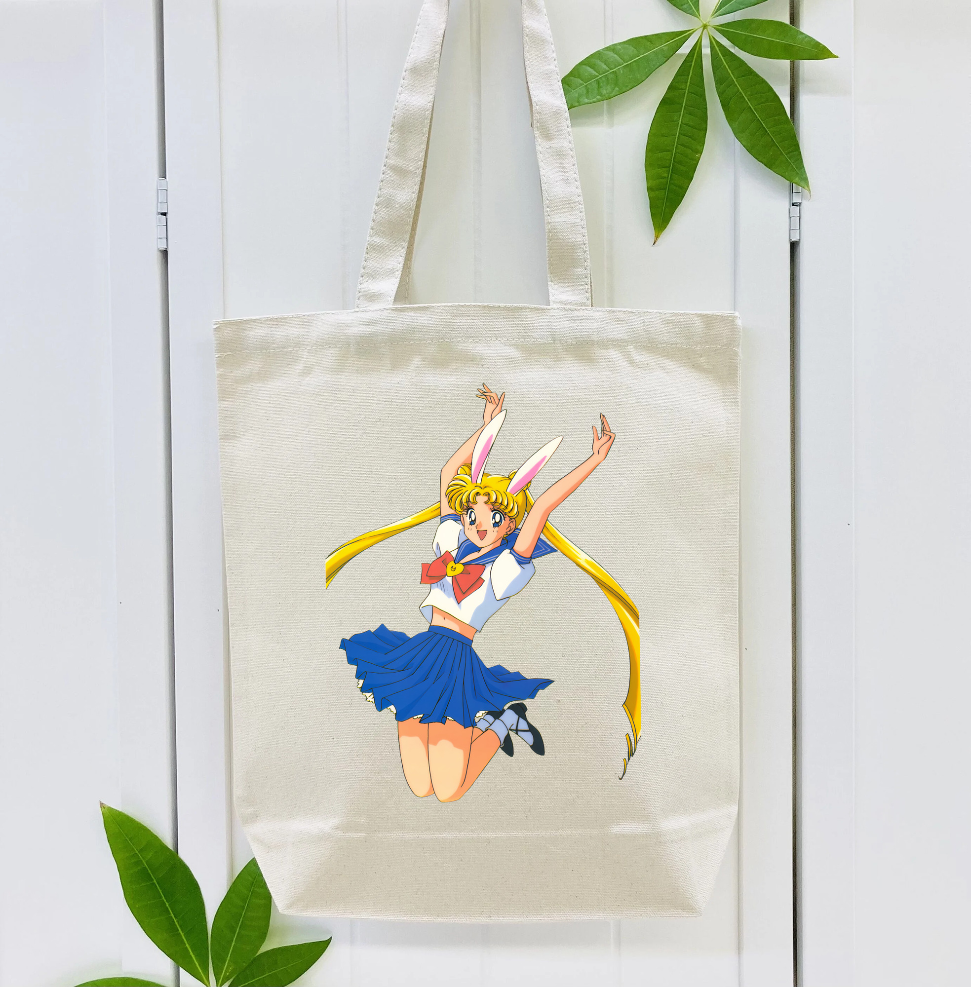 美少女戦士セーラームーン 愛野 美奈子 あいの みなこ Sailor Moon Aino Minako 縦型キャンバス生地手提げバッグ　トートバッグ