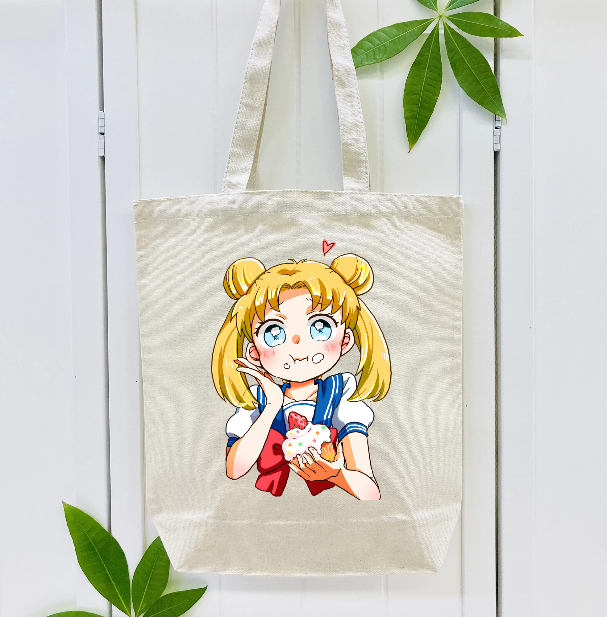 美少女戦士セーラームーン 愛野 美奈子 あいの みなこ Sailor Moon Aino Minako 縦型キャンバス生地手提げバッグ　トートバッグ