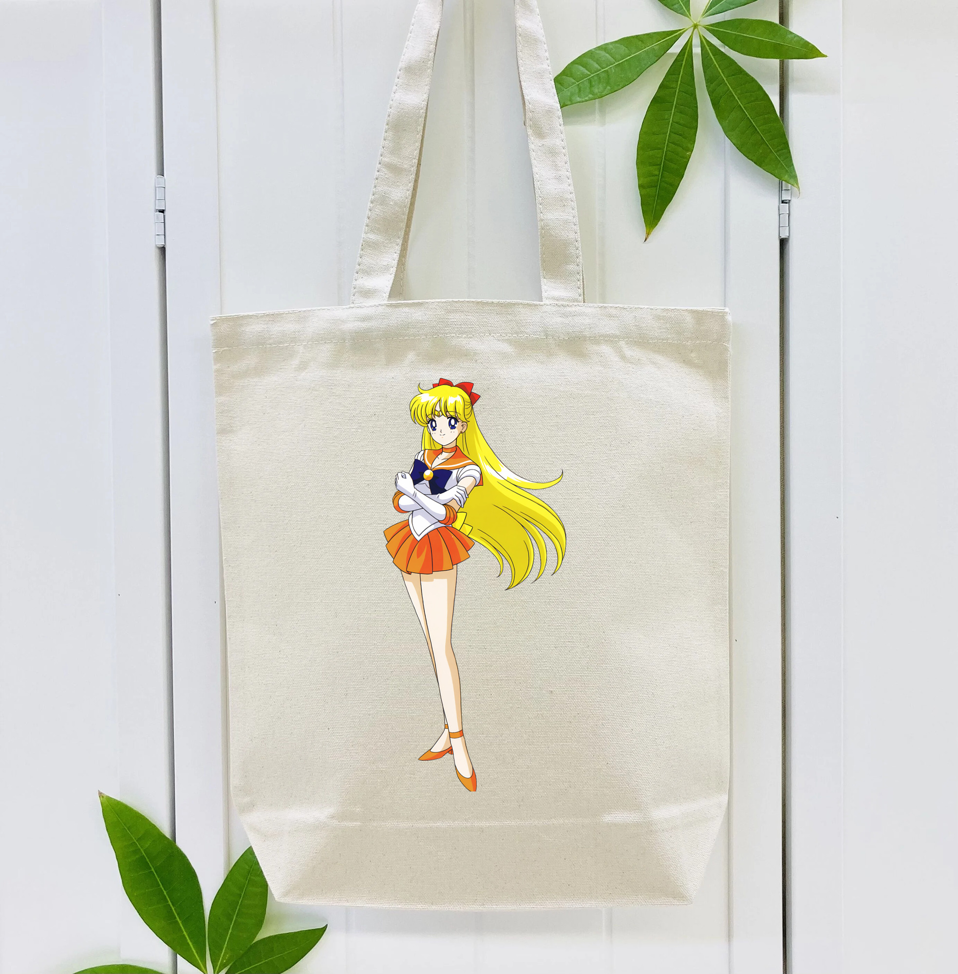 美少女戦士セーラームーン 愛野 美奈子 あいの みなこ Sailor Moon Aino Minako 縦型キャンバス生地手提げバッグ　トートバッグ
