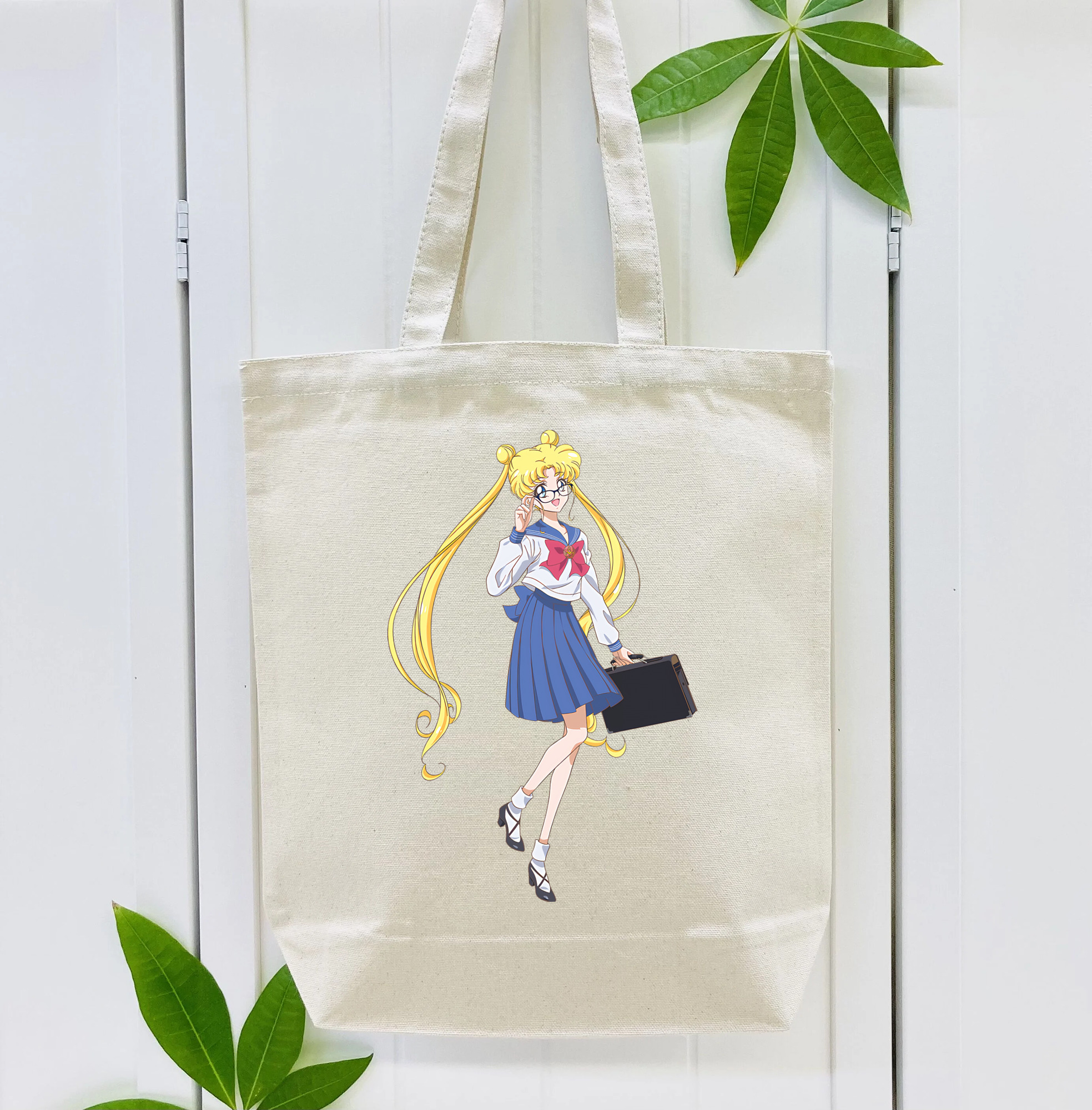美少女戦士セーラームーン 愛野 美奈子 あいの みなこ Sailor Moon Aino Minako 縦型キャンバス生地手提げバッグ　トートバッグ