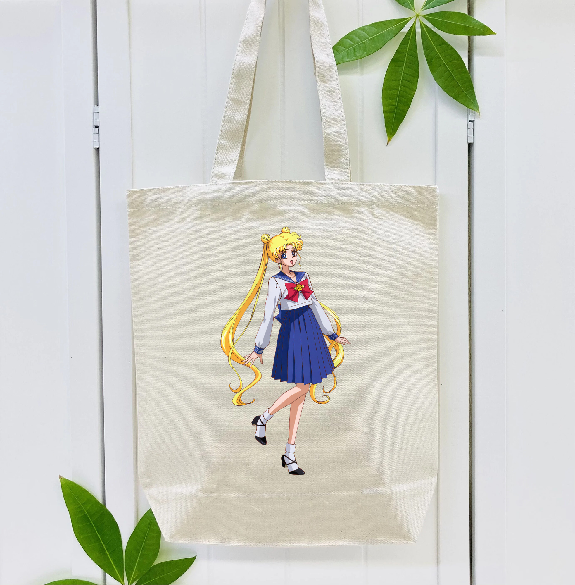 美少女戦士セーラームーン 愛野 美奈子 あいの みなこ Sailor Moon Aino Minako 縦型キャンバス生地手提げバッグ　トートバッグ