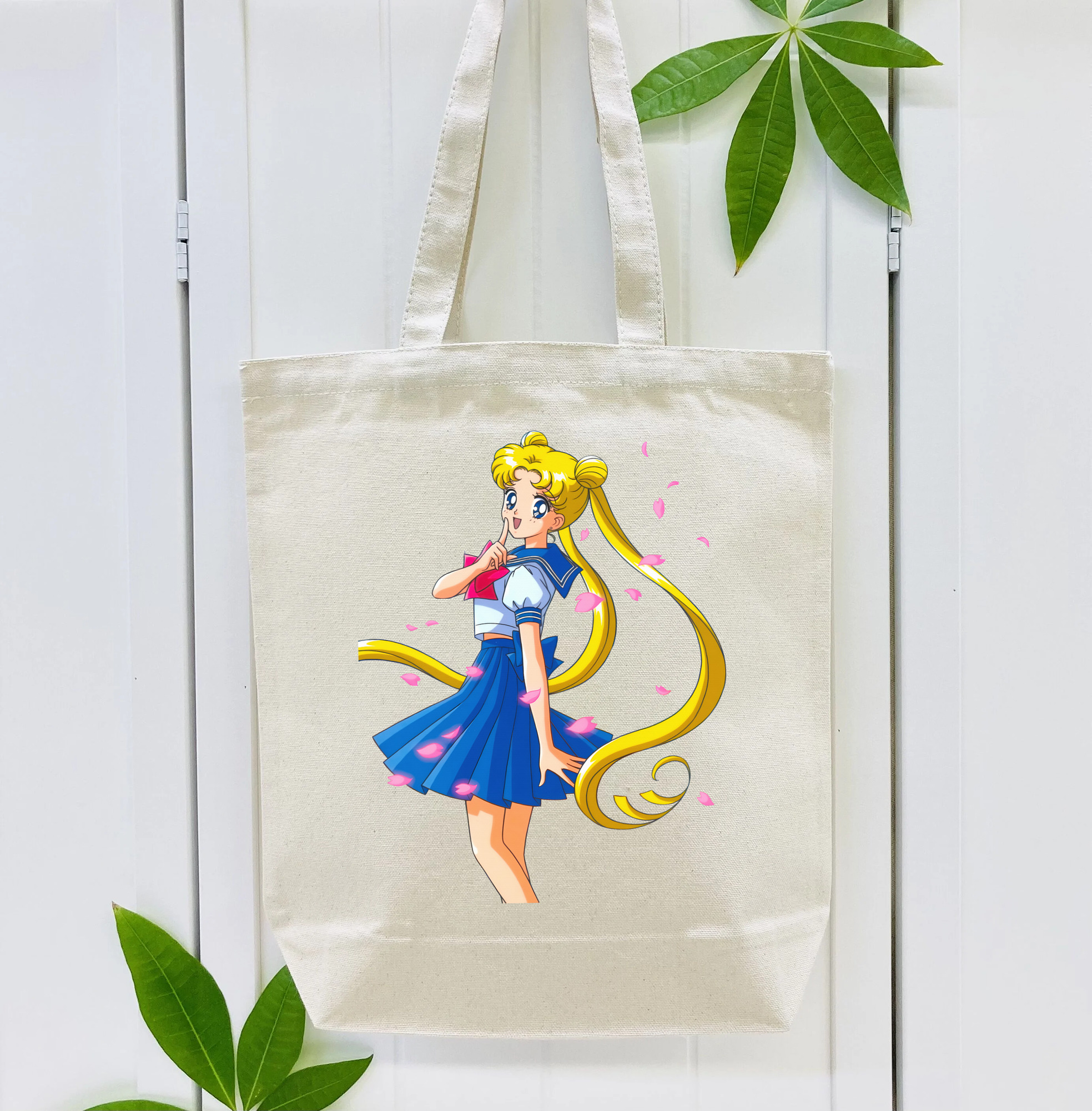 美少女戦士セーラームーン 愛野 美奈子 あいの みなこ Sailor Moon Aino Minako 縦型キャンバス生地手提げバッグ　トートバッグ