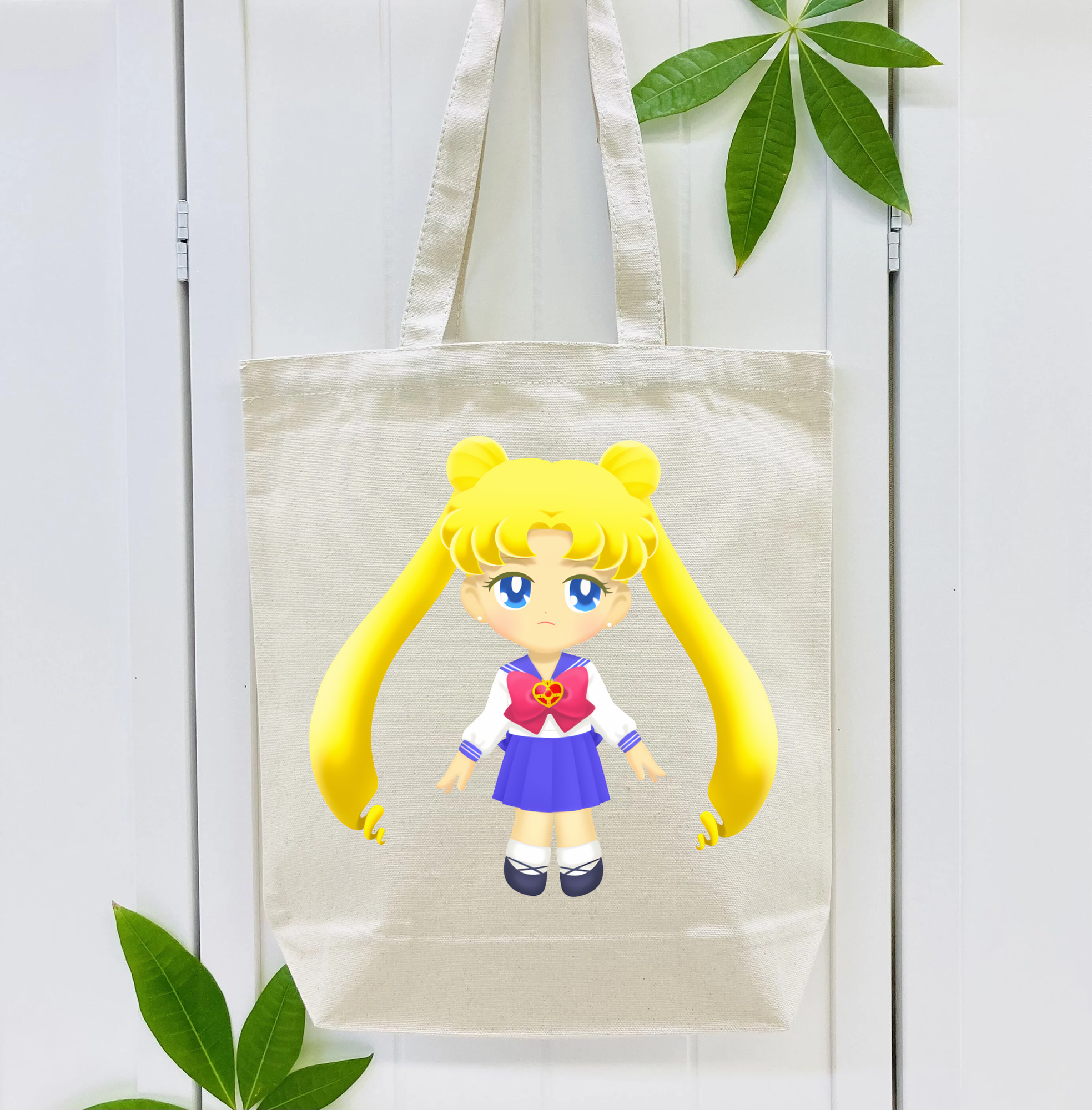美少女戦士セーラームーン 愛野 美奈子 あいの みなこ Sailor Moon Aino Minako 縦型キャンバス生地手提げバッグ　トートバッグ