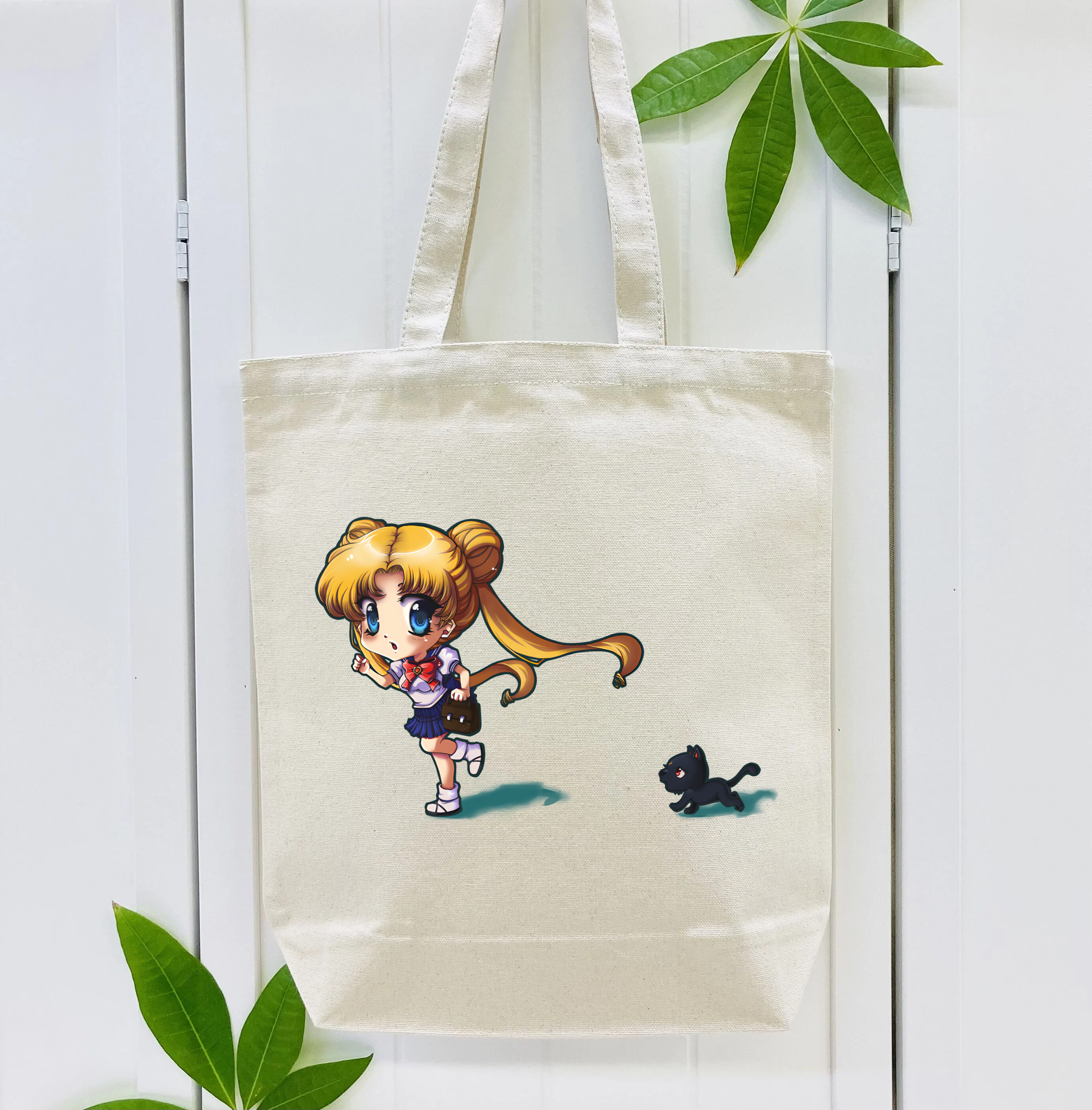 美少女戦士セーラームーン 愛野 美奈子 あいの みなこ Sailor Moon Aino Minako 縦型キャンバス生地手提げバッグ　トートバッグ
