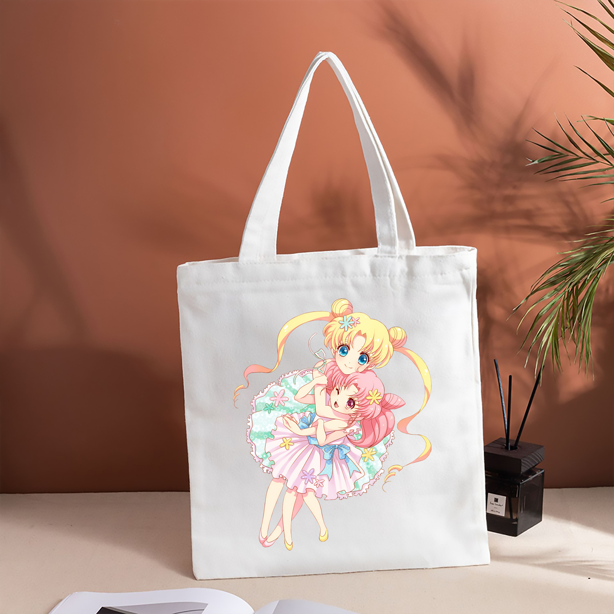 美少女戦士セーラームーン 愛野 美奈子 あいの みなこ Sailor Moon Aino Minako 縦型キャンバス生地手提げバッグ　トートバッグ