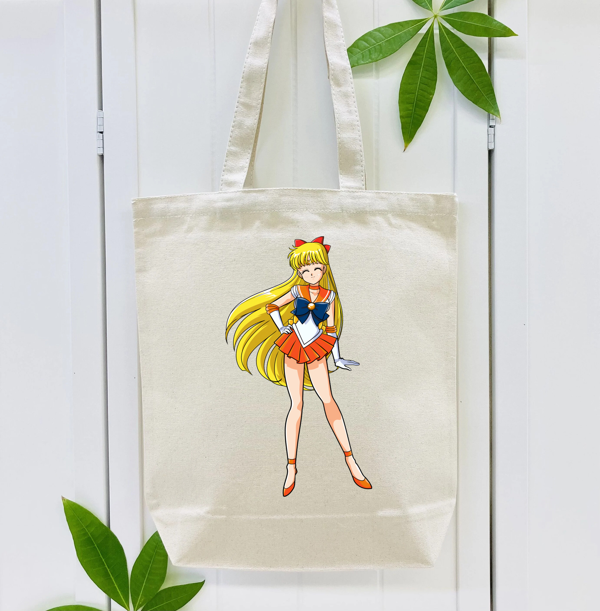 美少女戦士セーラームーン 愛野 美奈子 あいの みなこ Sailor Moon Aino Minako 縦型キャンバス生地手提げバッグ　トートバッグ