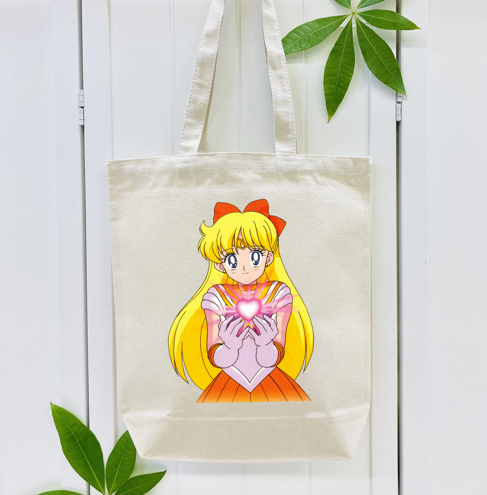 美少女戦士セーラームーン 愛野 美奈子 あいの みなこ Sailor Moon Aino Minako 縦型キャンバス生地手提げバッグ　トートバッグ