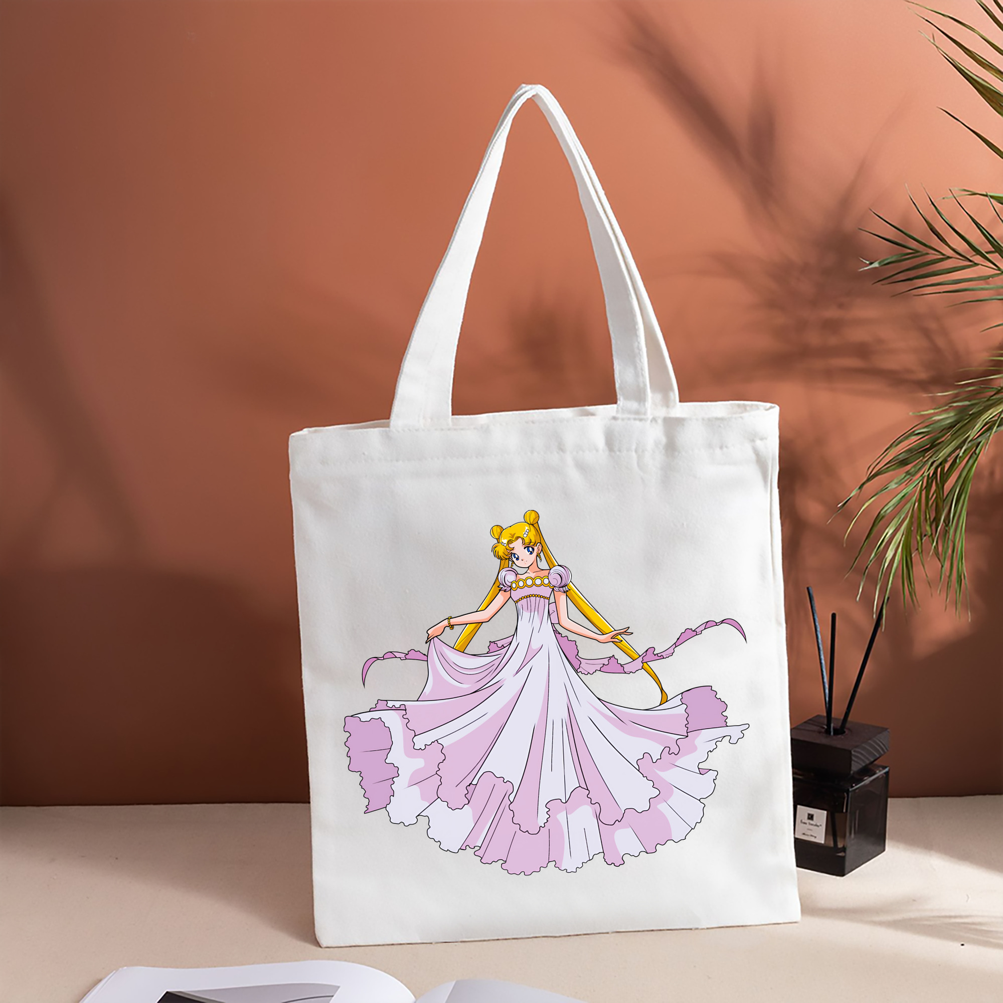 美少女戦士セーラームーン 愛野 美奈子 あいの みなこ Sailor Moon Aino Minako 縦型キャンバス生地手提げバッグ　トートバッグ