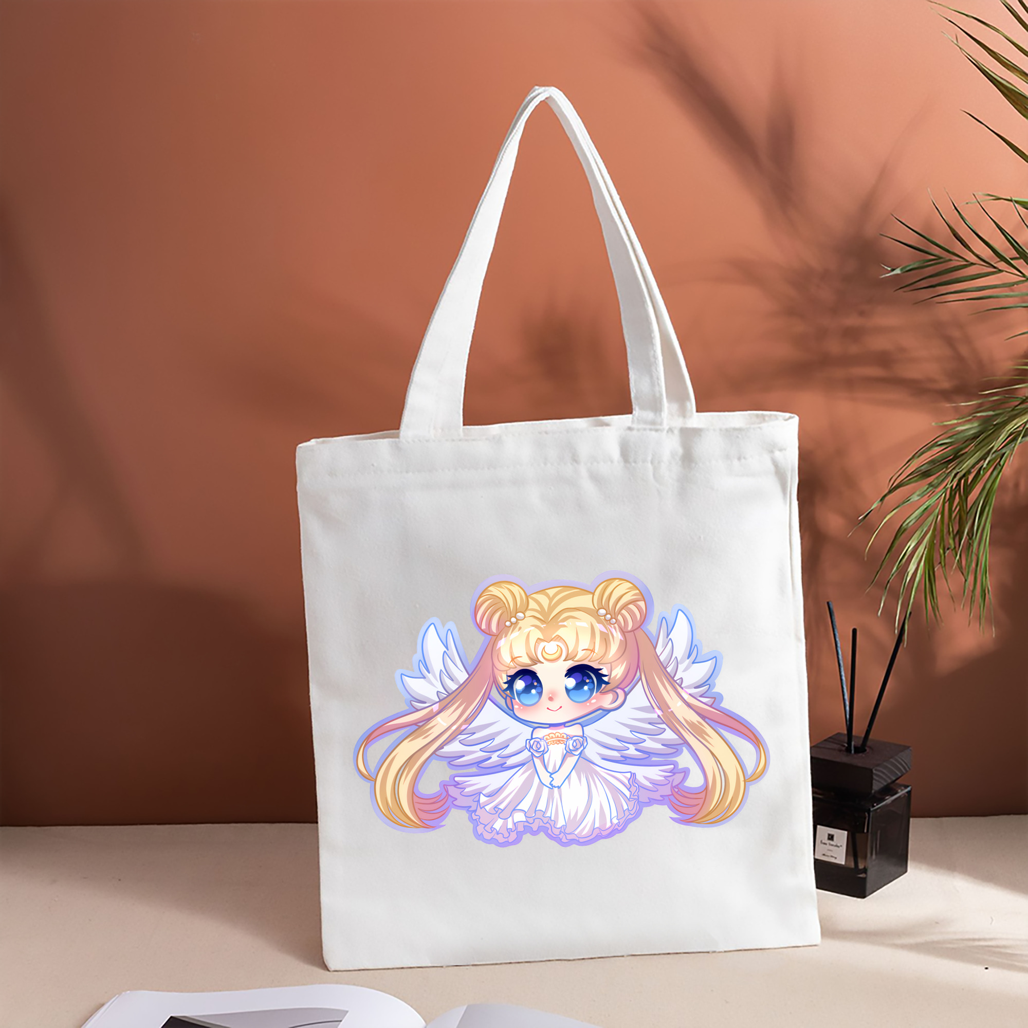 美少女戦士セーラームーン 愛野 美奈子 あいの みなこ Sailor Moon Aino Minako 縦型キャンバス生地手提げバッグ　トートバッグ