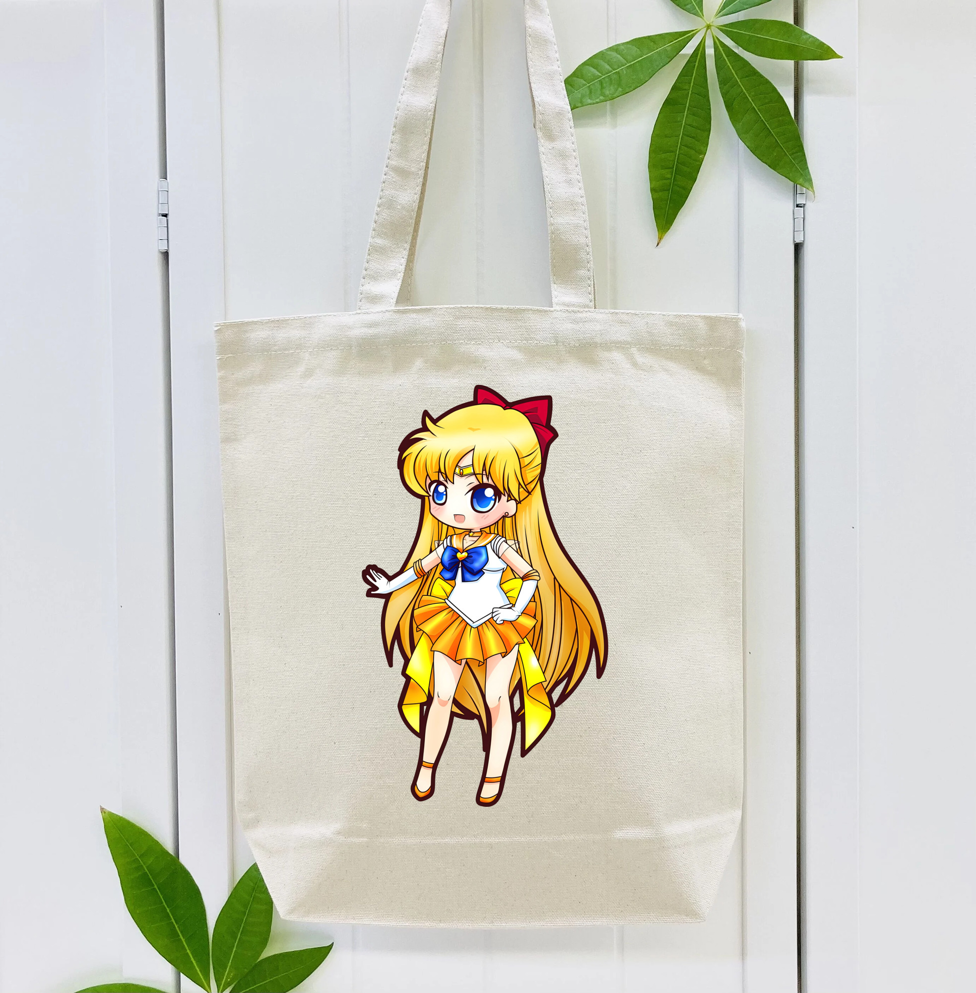 美少女戦士セーラームーン 愛野 美奈子 あいの みなこ Sailor Moon Aino Minako 縦型キャンバス生地手提げバッグ　トートバッグ