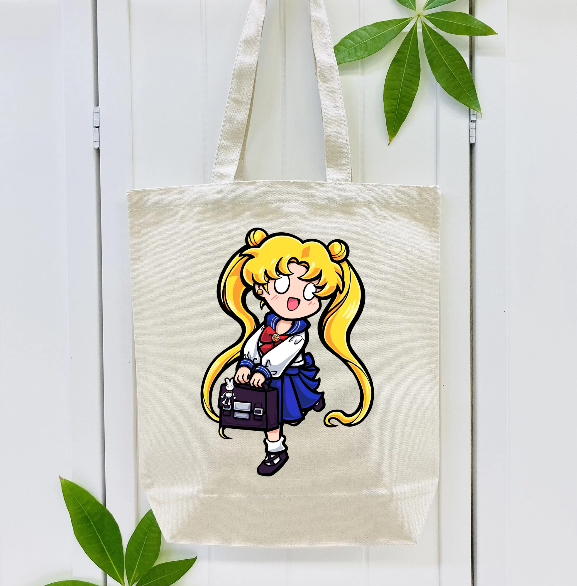 美少女戦士セーラームーン 愛野 美奈子 あいの みなこ Sailor Moon Aino Minako 縦型キャンバス生地手提げバッグ　トートバッグ