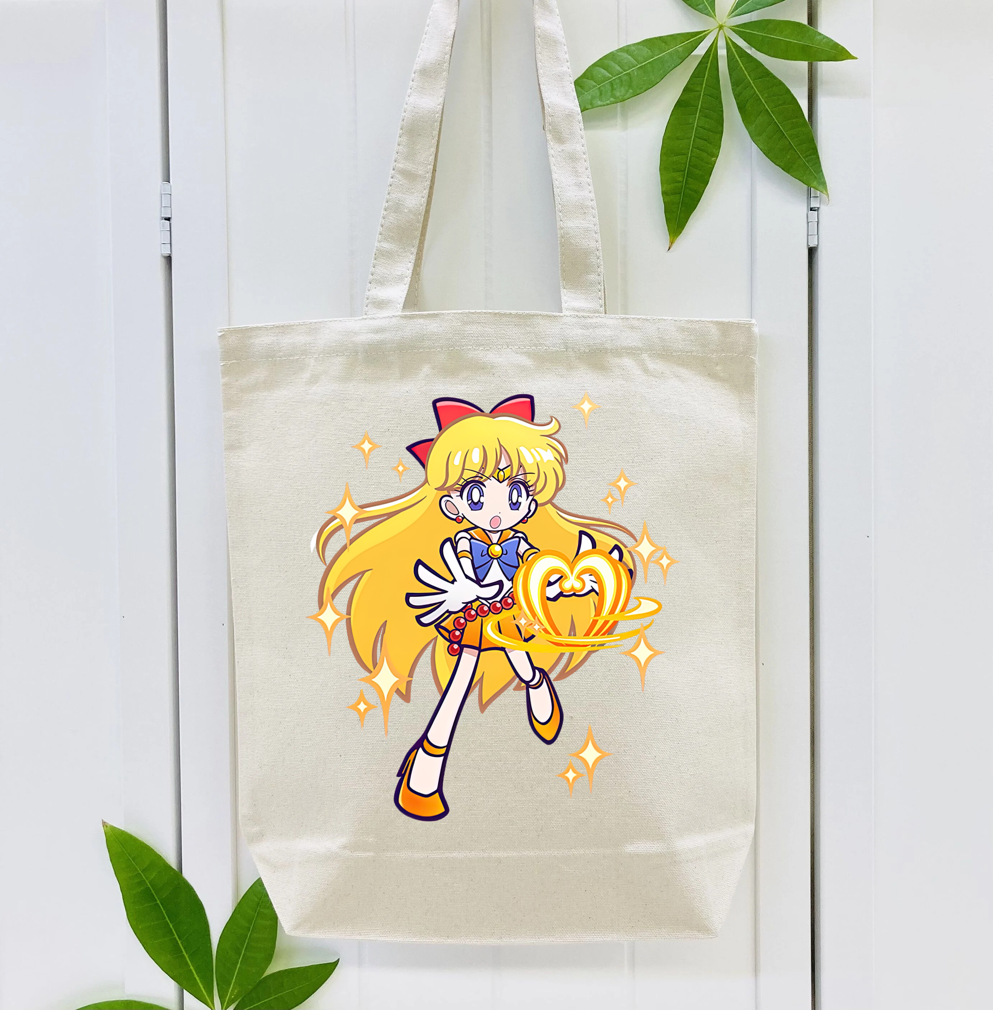 美少女戦士セーラームーン 愛野 美奈子 あいの みなこ Sailor Moon Aino Minako 縦型キャンバス生地手提げバッグ　トートバッグ
