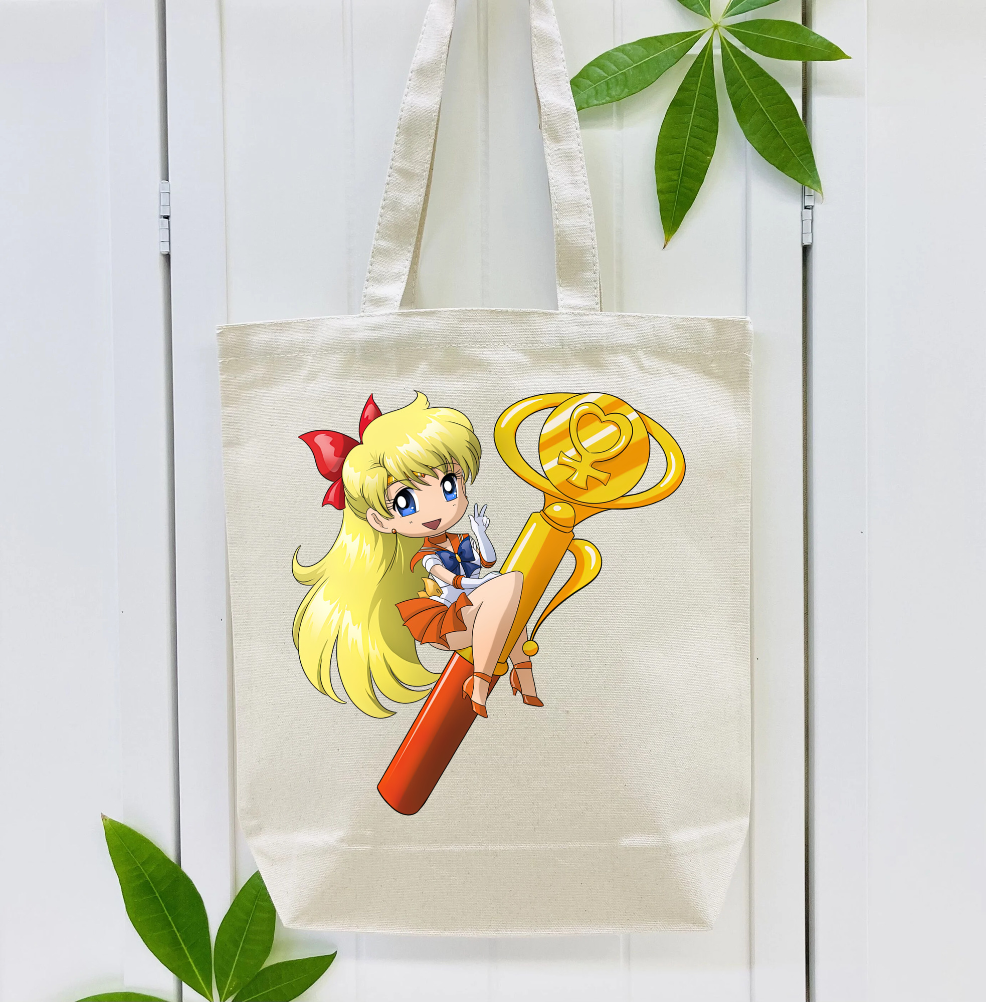 美少女戦士セーラームーン 愛野 美奈子 あいの みなこ Sailor Moon Aino Minako 縦型キャンバス生地手提げバッグ　トートバッグ