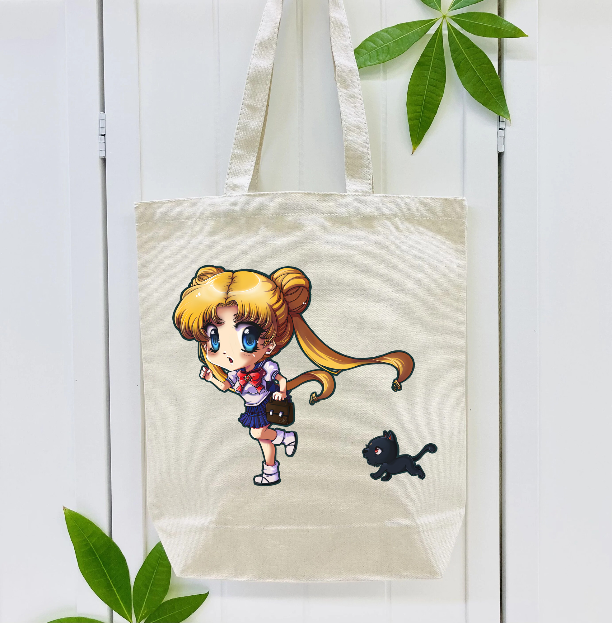 美少女戦士セーラームーン 愛野 美奈子 あいの みなこ Sailor Moon Aino Minako 縦型キャンバス生地手提げバッグ　トートバッグ
