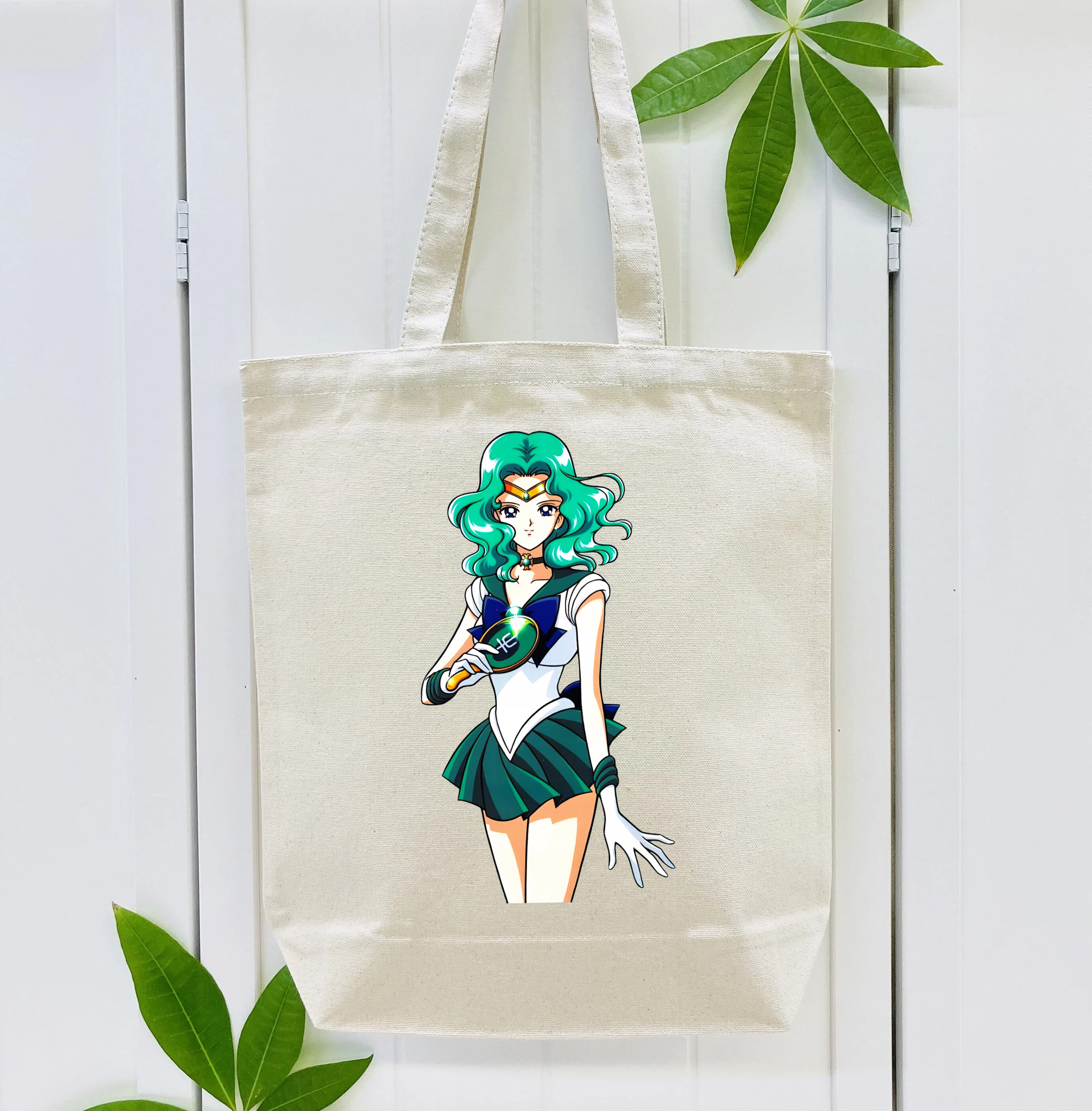 美少女戦士セーラームーン 海王 みちる（かいおう みちる） Sailor Moon Kaiou Michiru 縦型キャンバス生地手提げバッグ　トートバッグ