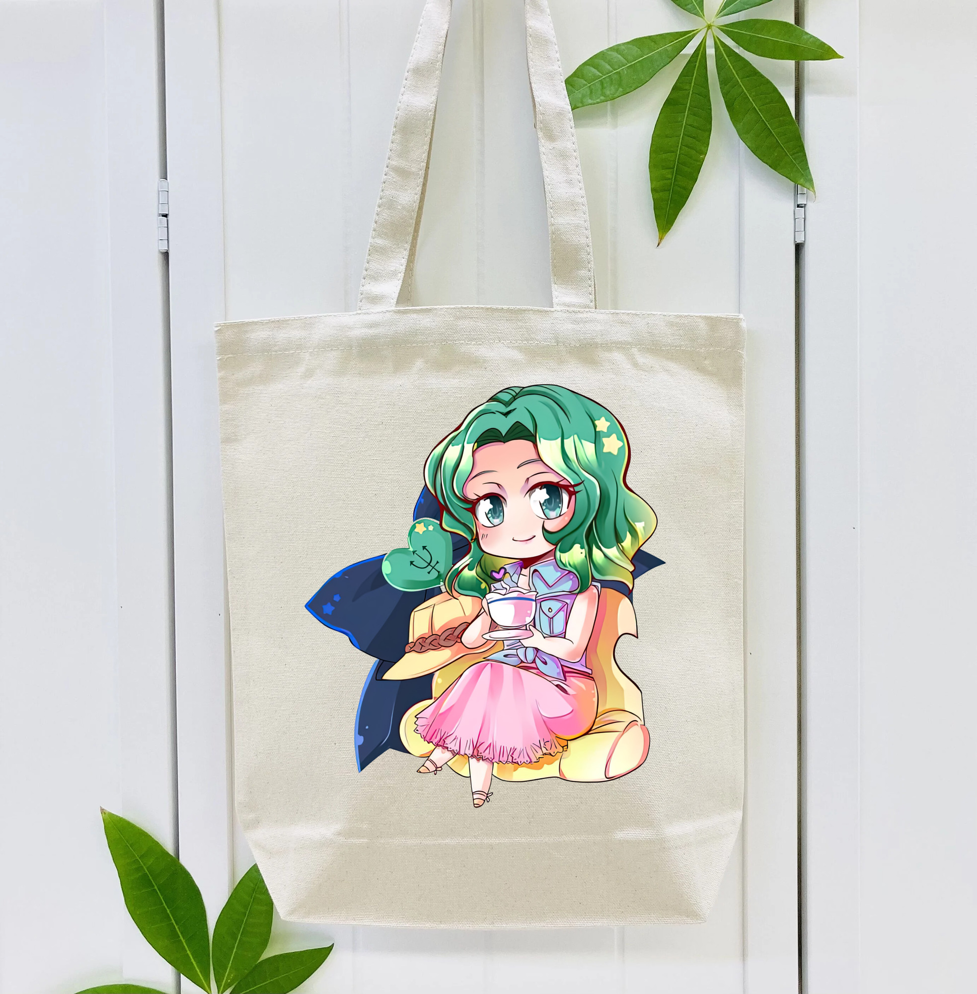 美少女戦士セーラームーン 海王 みちる（かいおう みちる） Sailor Moon Kaiou Michiru 縦型キャンバス生地手提げバッグ　トートバッグ